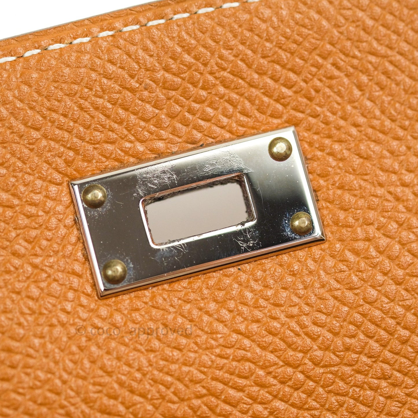 Hermès Epsom Kelly Wallet Gold Palladium Hardware