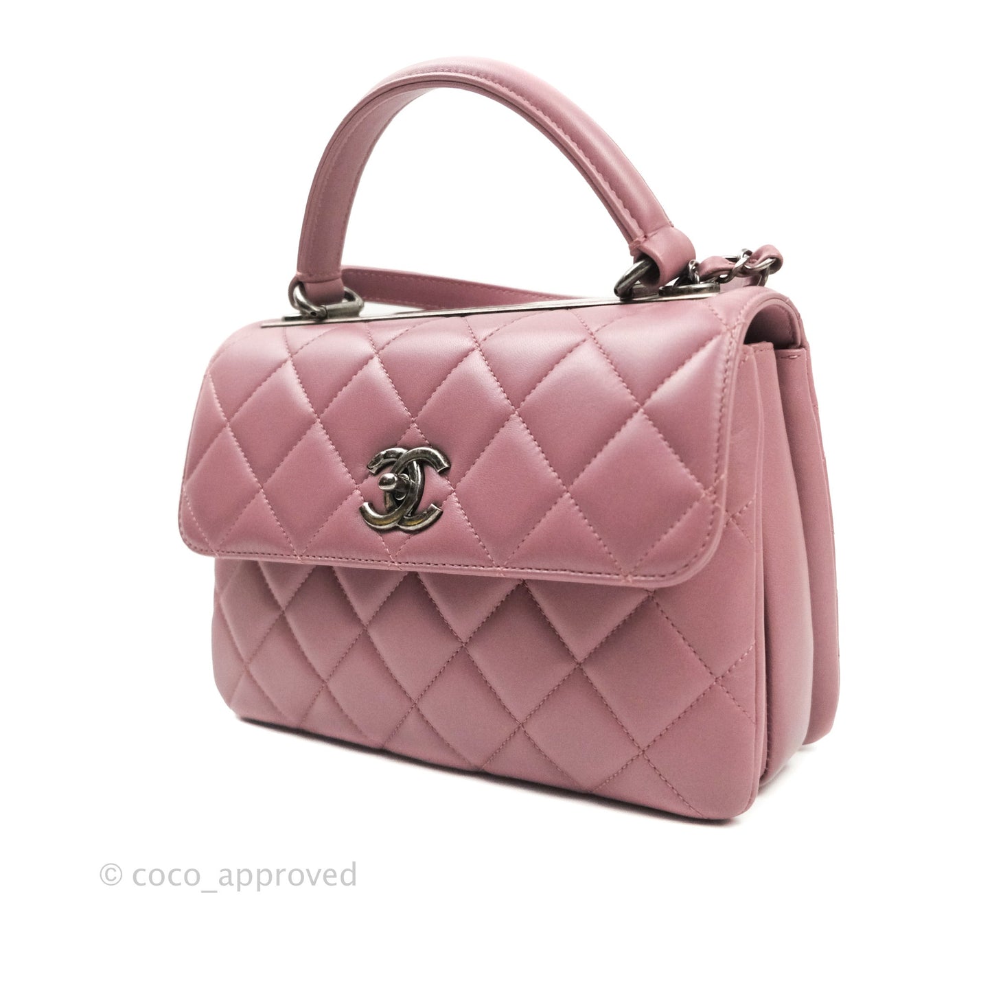 Chanel Trendy CC Small Mauve Pink Lambskin Ruthenium Hardware