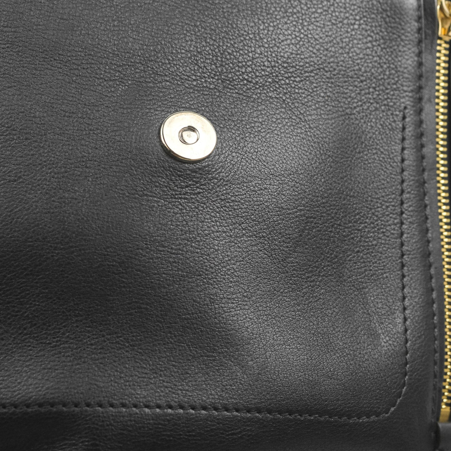 Chloe Small Faye Backpack Suede Calfskin Black Gold Hardware