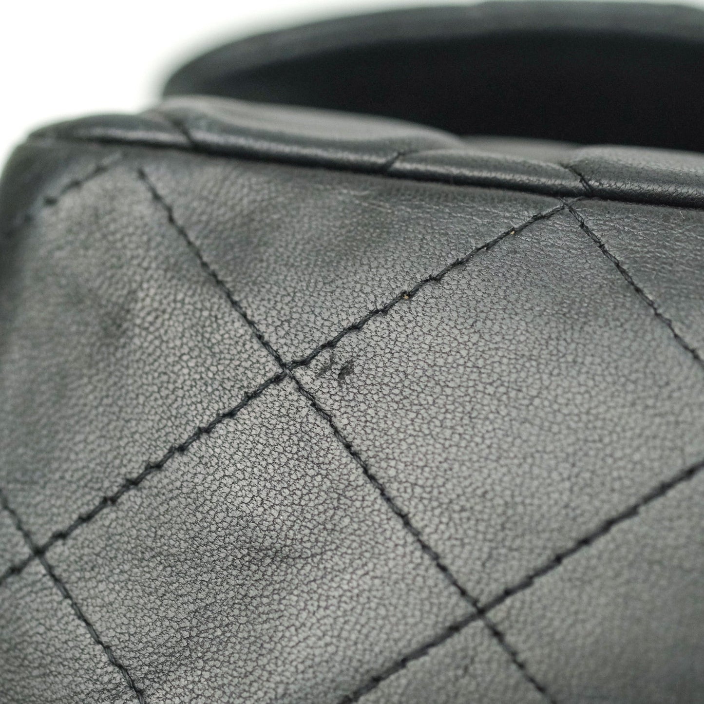 Chanel Jumbo Single Flap Black Lambskin Silver Hardware⁣⁣