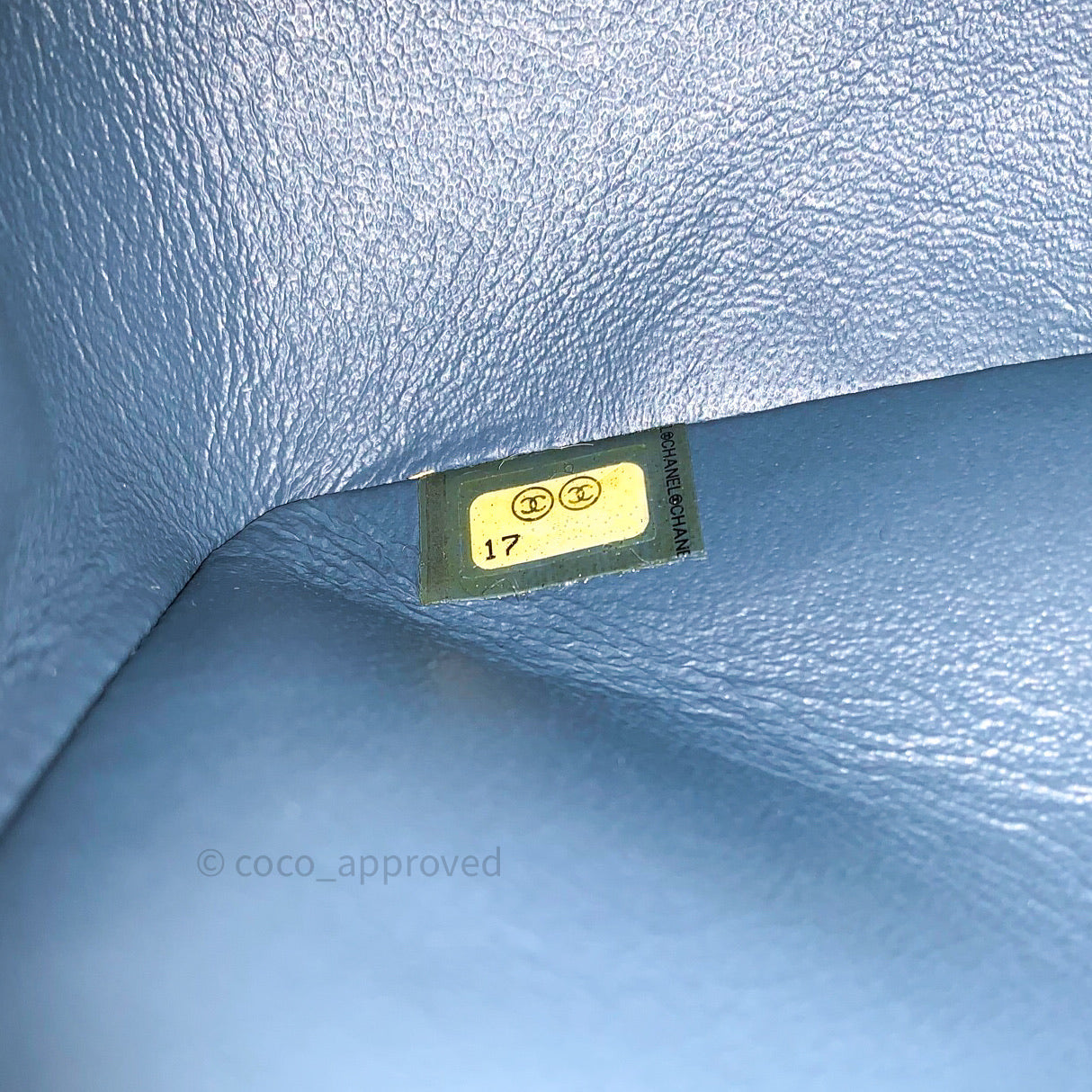 Chanel Classic M/L Lambskin Medium Double Flap Teal Blue Silver Hardware