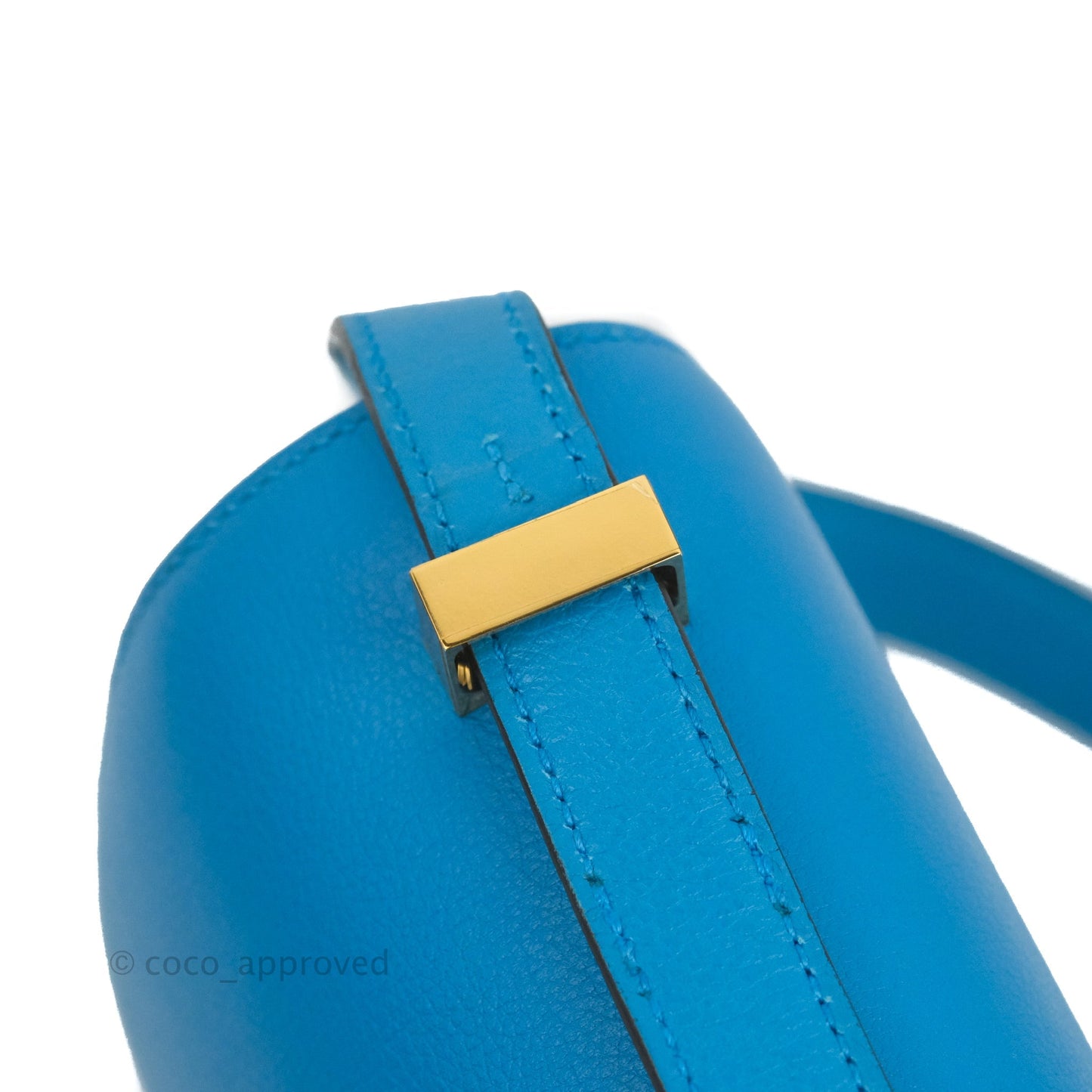 Hermès Constance 24 Bleu Frida Evercolor Gold Hardware