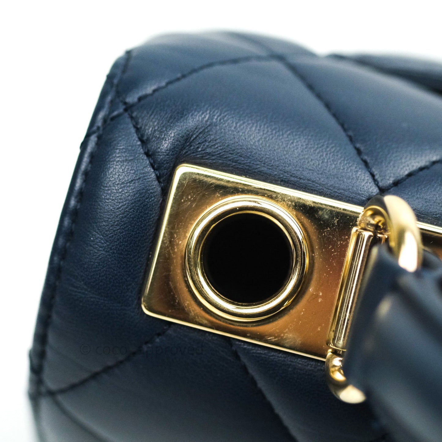 Chanel Trendy CC Small Navy Lambskin Gold Hardware