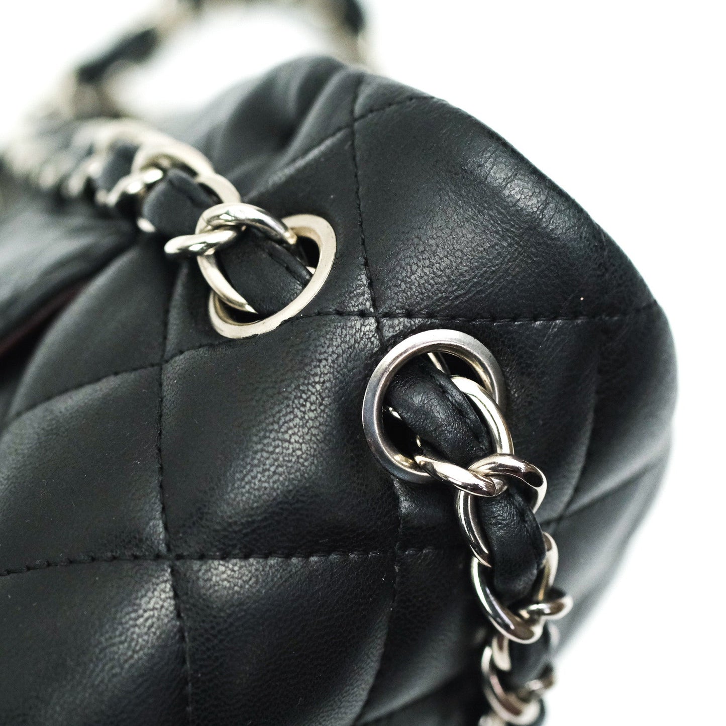 Chanel Jumbo Double Flap Black Lambskin Silver Hardware⁣⁣