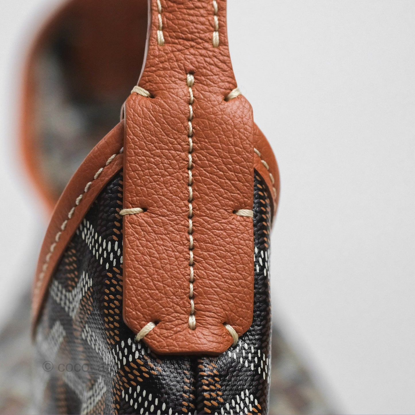 Goyard Bohème Hobo Bag Black/Tan Goyardine Canvas