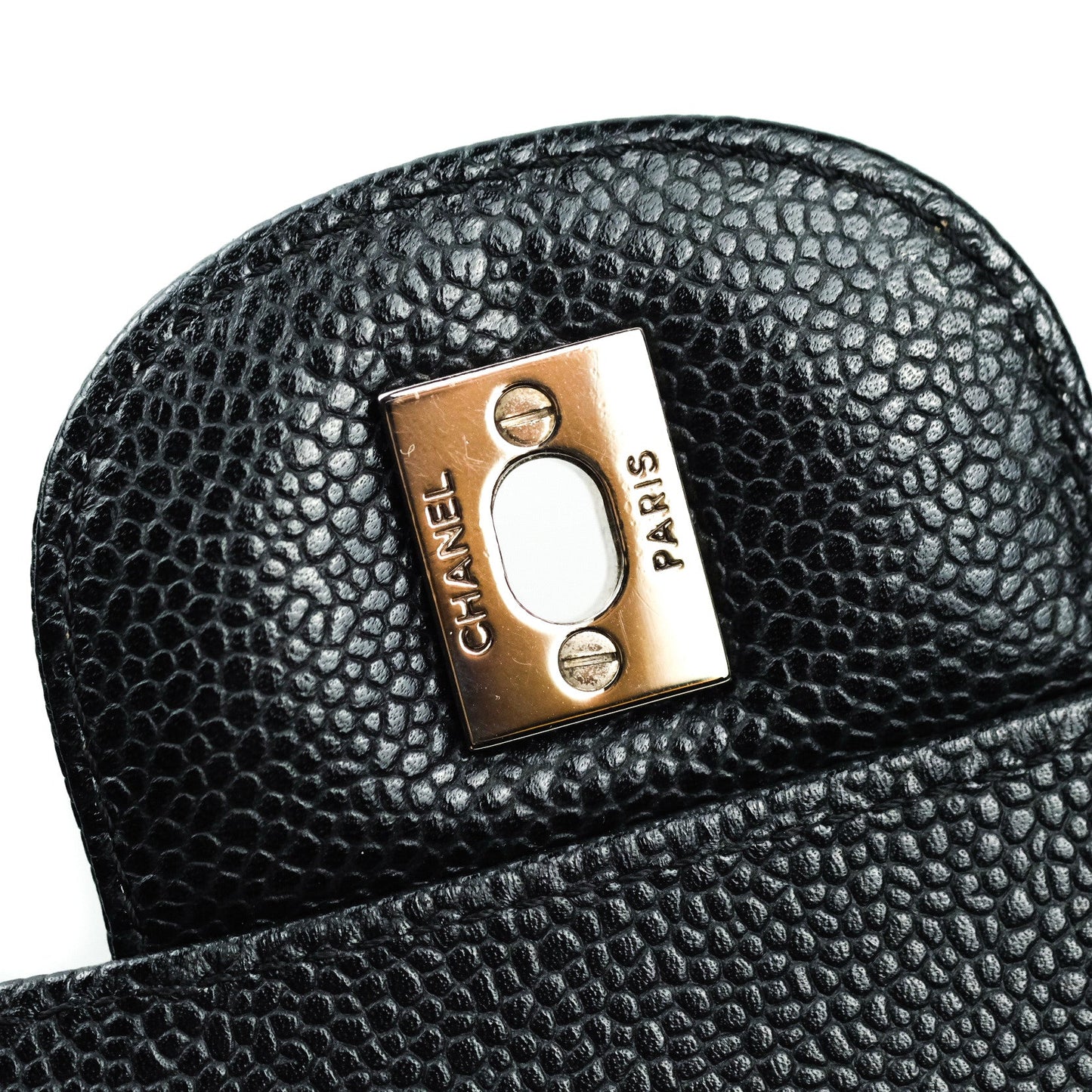 Chanel Quilted Maxi Single Flap Black Caviar Silver Hardware