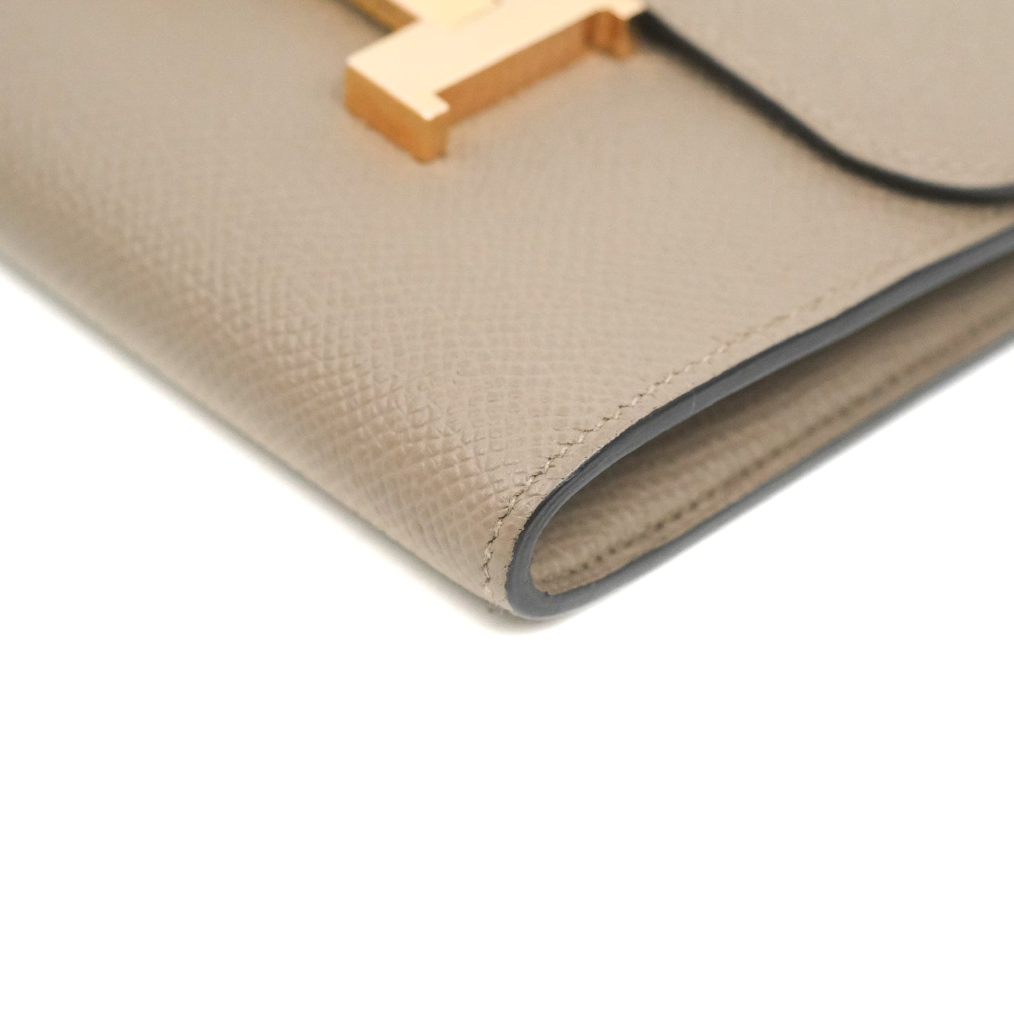 Hermès Constance Short Wallet Gris Asphalt Epsom Rose Gold Hardware