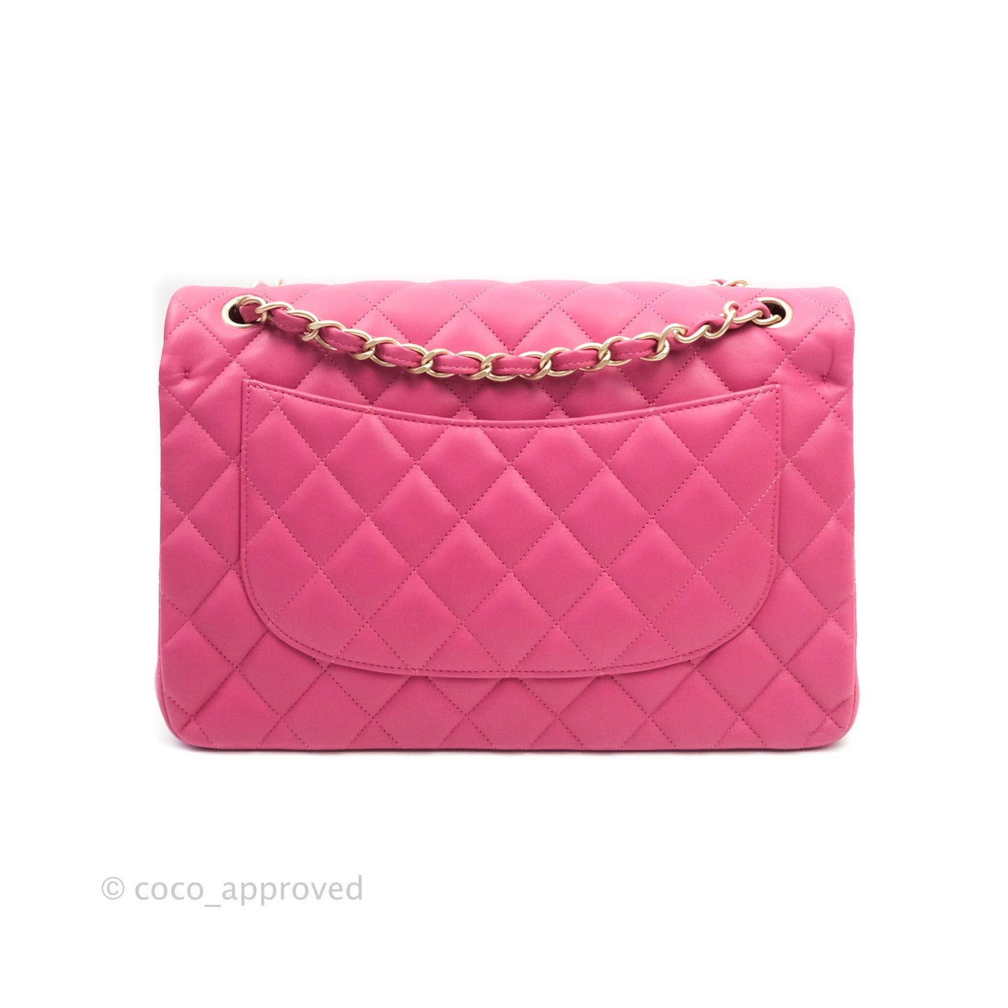 Chanel Jumbo Double Flap Pink Lambskin Gold Hardware⁣⁣
