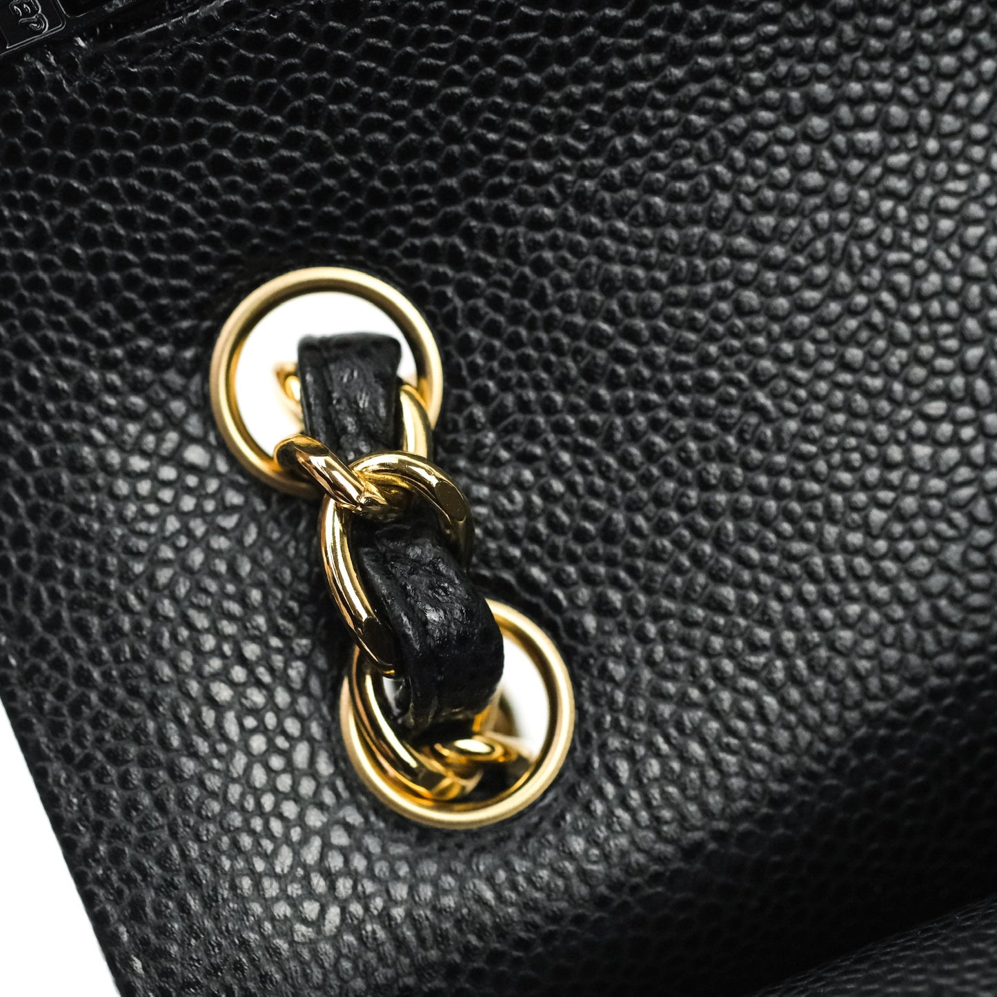 Chanel Jumbo Double Flap Black Caviar Gold Hardware⁣⁣
