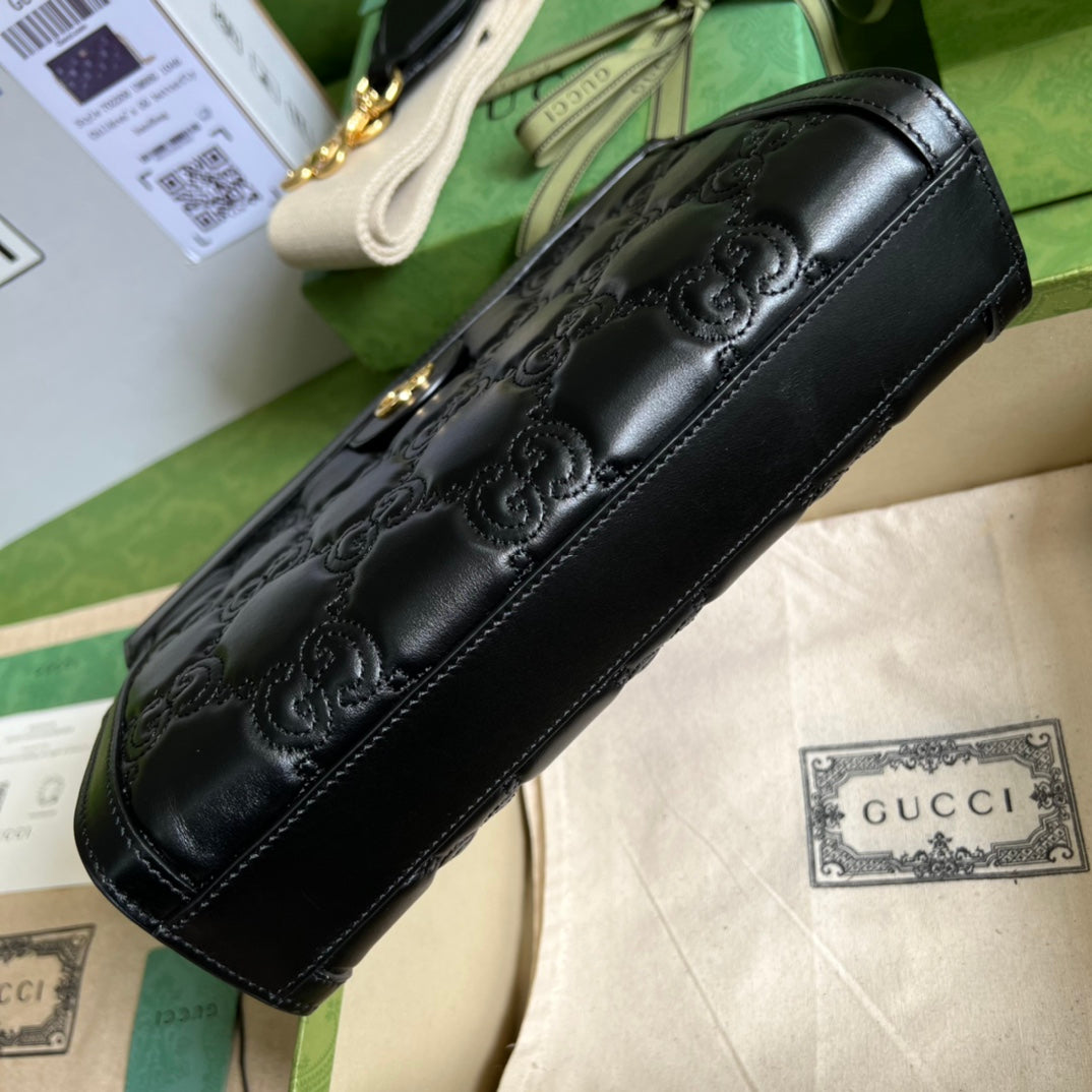 Luxury Gucci GG  Matelasse genuine Leather Shoulder Bag