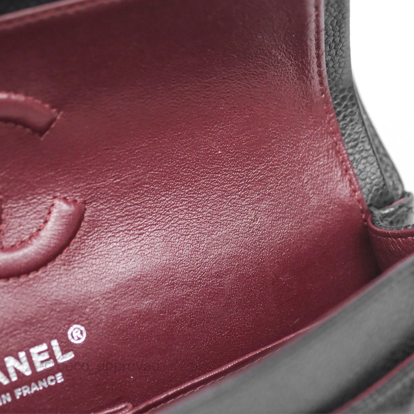 Chanel Small Classic Flap Quilted Black Caviar Silver Hardware