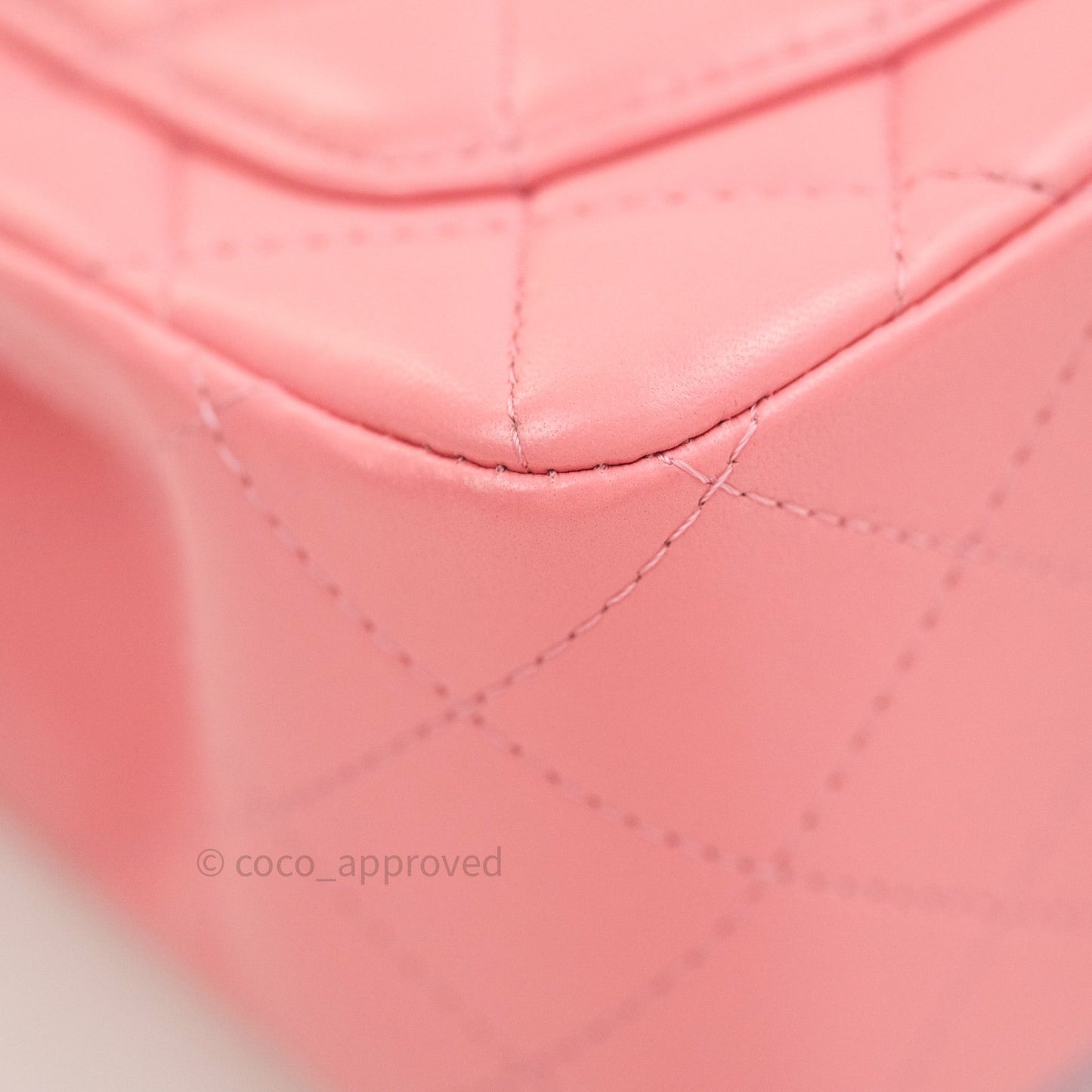 Chanel Mini Square Pink Lambskin Gold Hardware