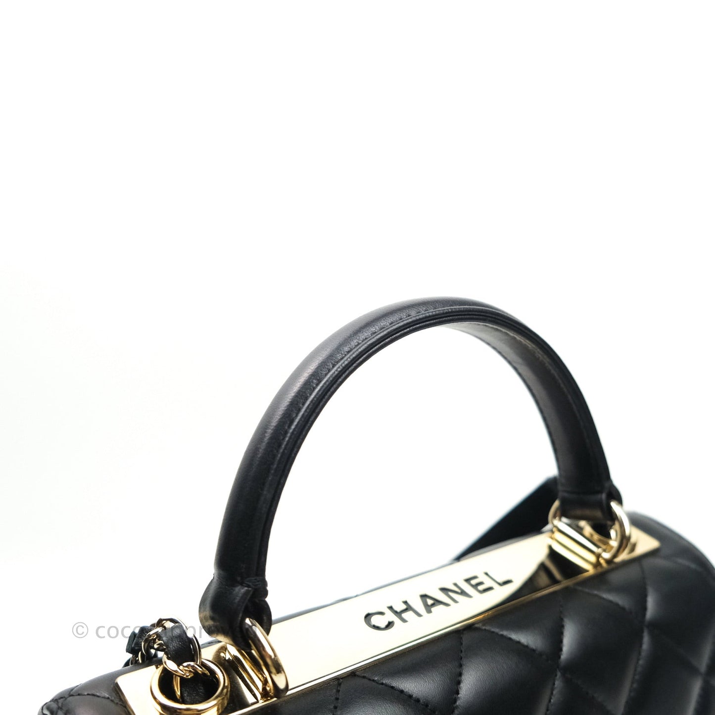 Chanel Trendy CC Quilted Small Black Lambskin Gold Hardware