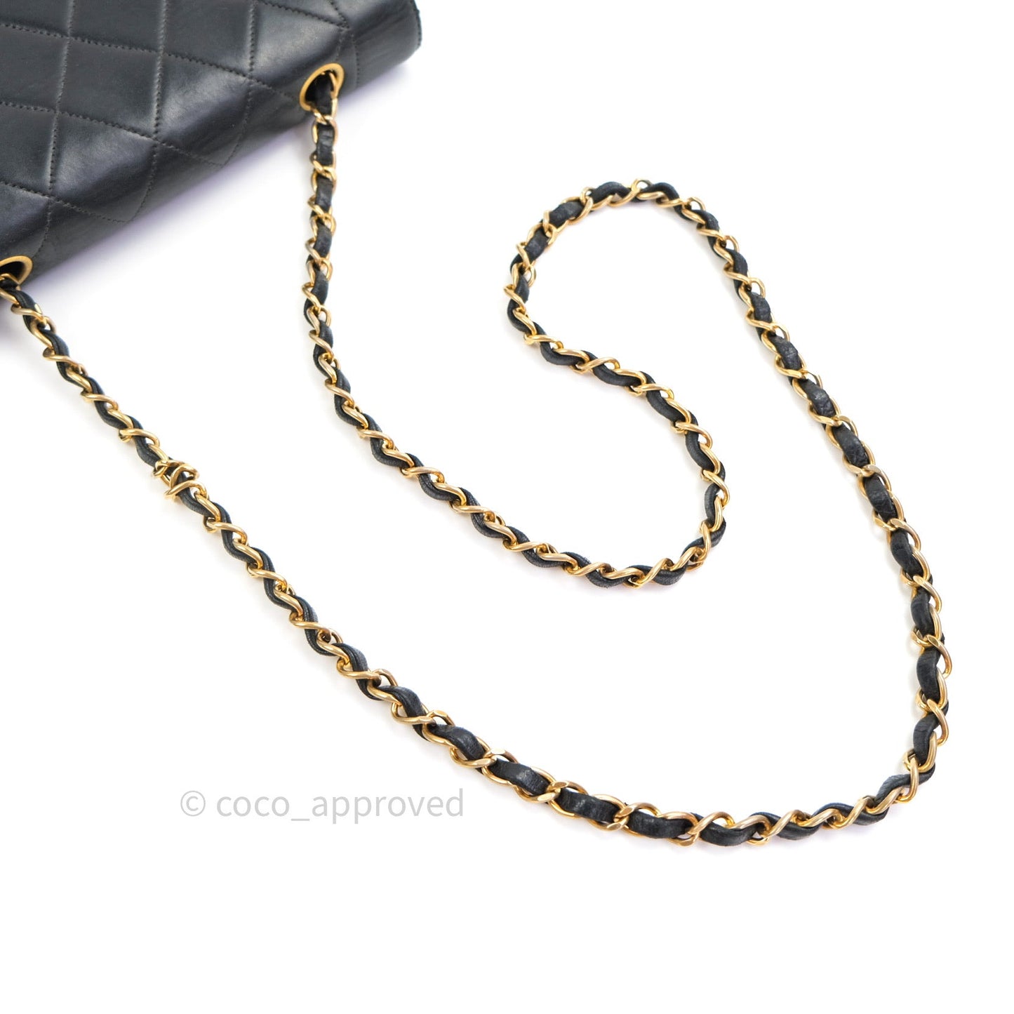 Chanel Black Quilted Lambskin Small Vintage Classic Diana Flap Bag