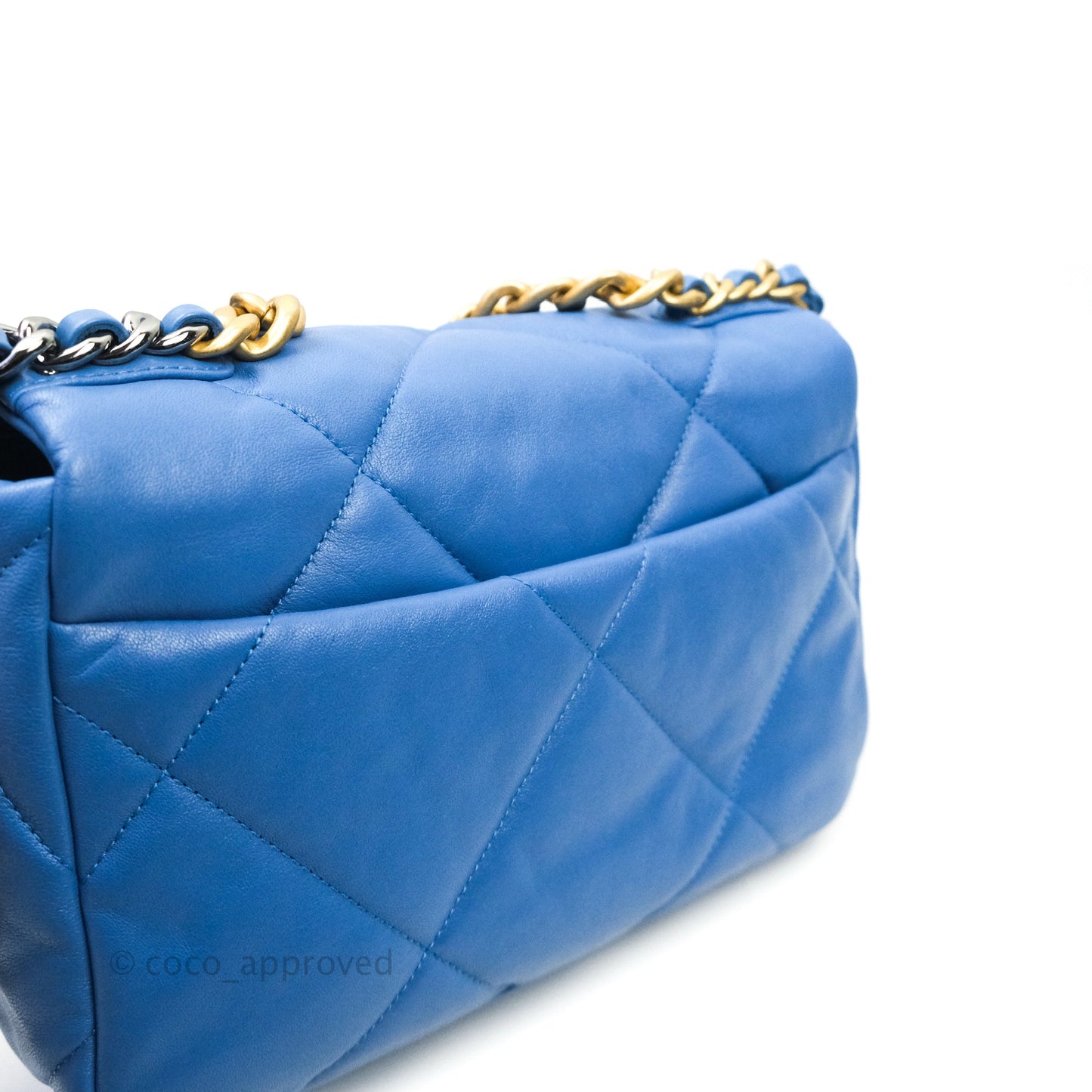 Chanel 19 Small Blue Mixed Hardware