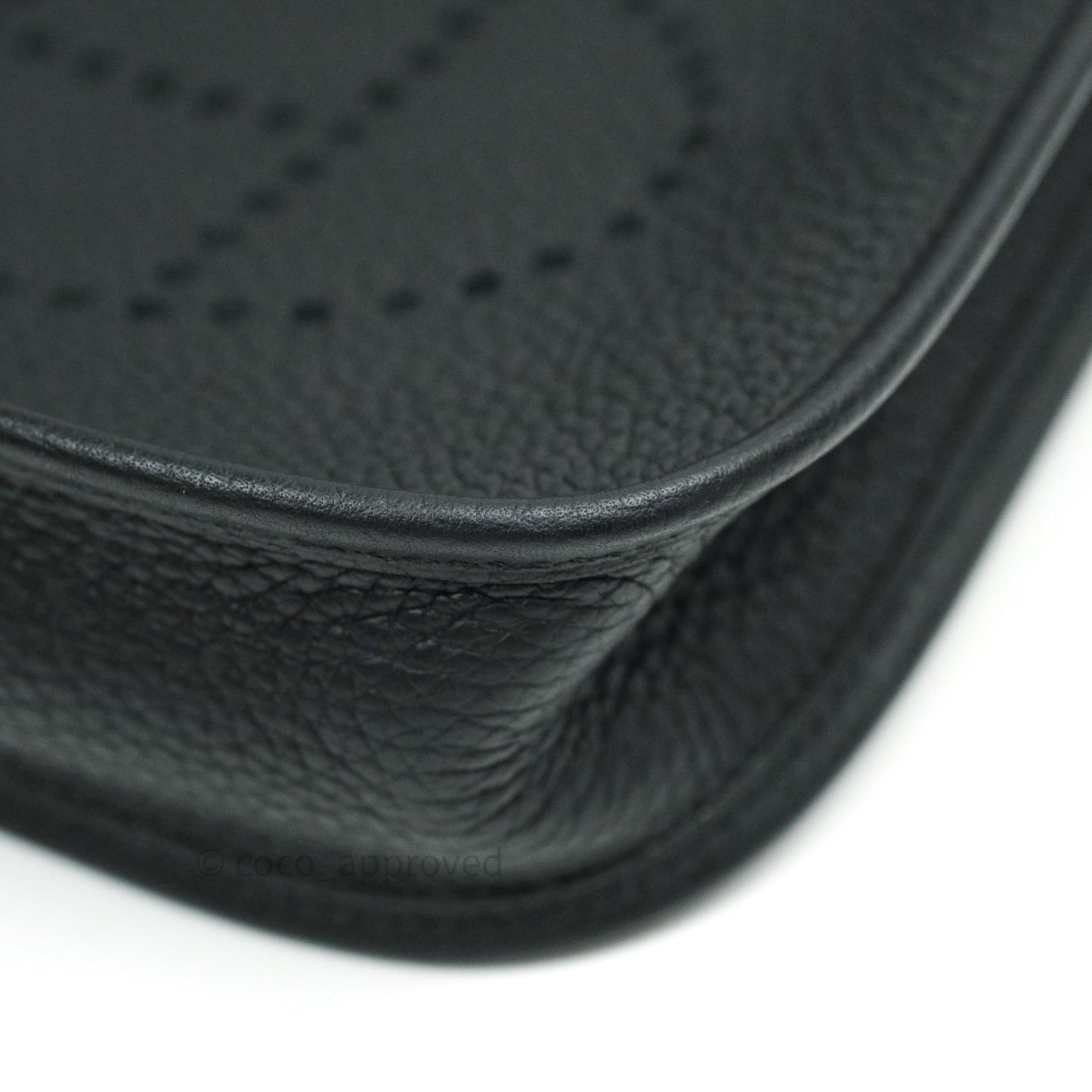 Hermès Clemence Evelyne TPM Black Gold Hardware