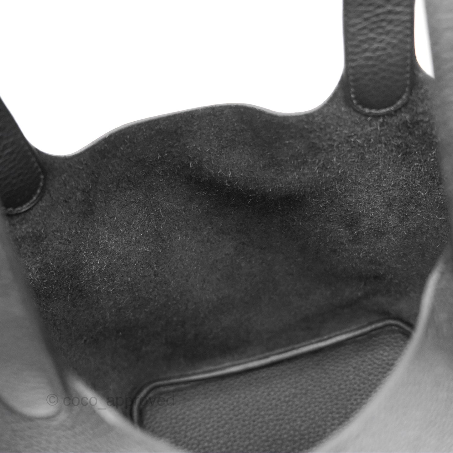 Hermès Picotin 22 Black Noir 89 Clemence Palladium Hardware