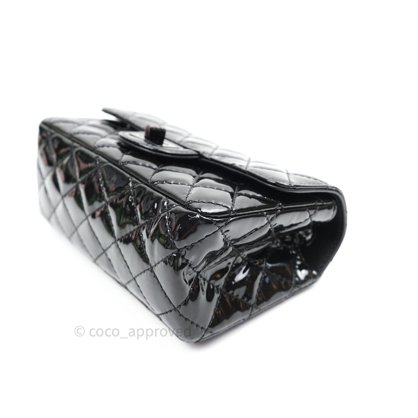 Chanel Mini Reissue 224 So Black Patent Black Hardware