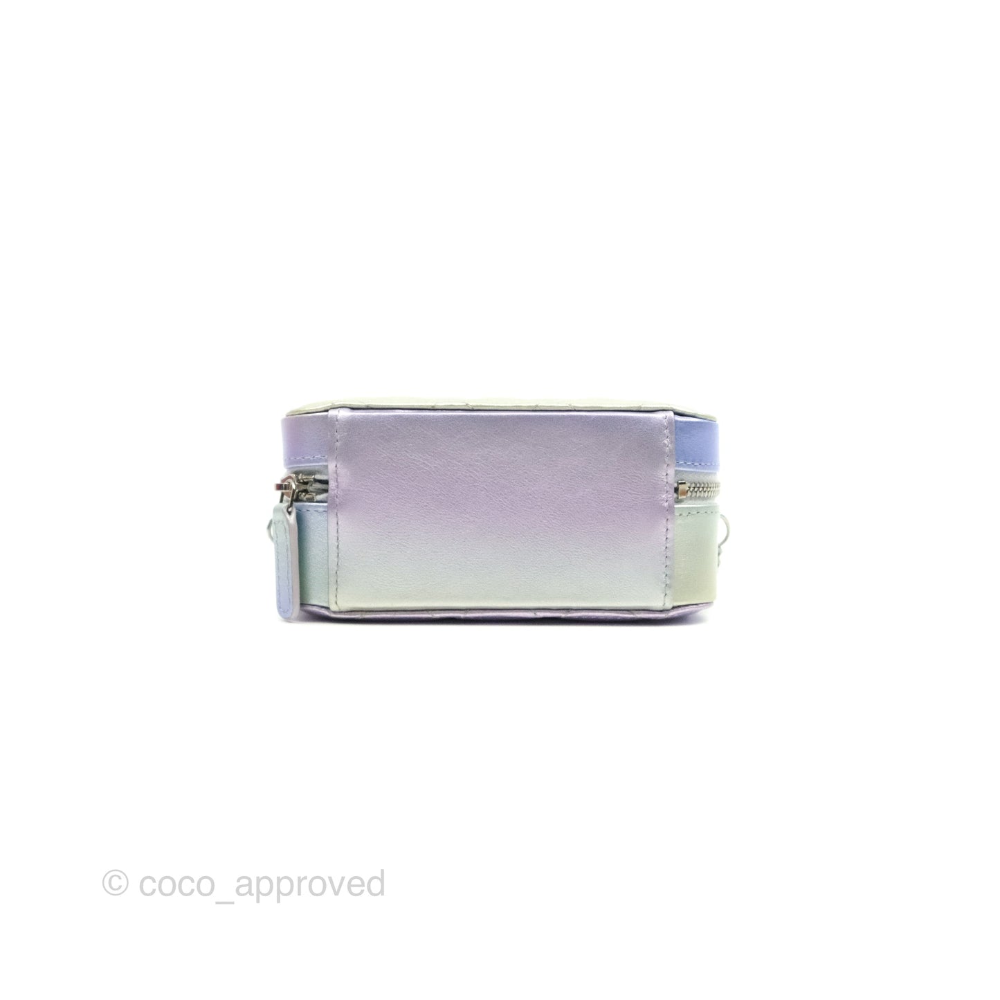 Chanel Gradient Metallic Calfskin Quilted Camera Bag Silver Hardware