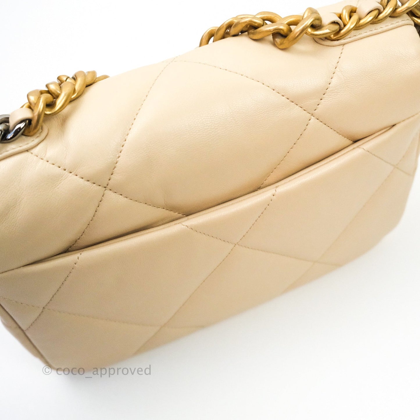 Chanel 19 Small Beige Mixed Hardware