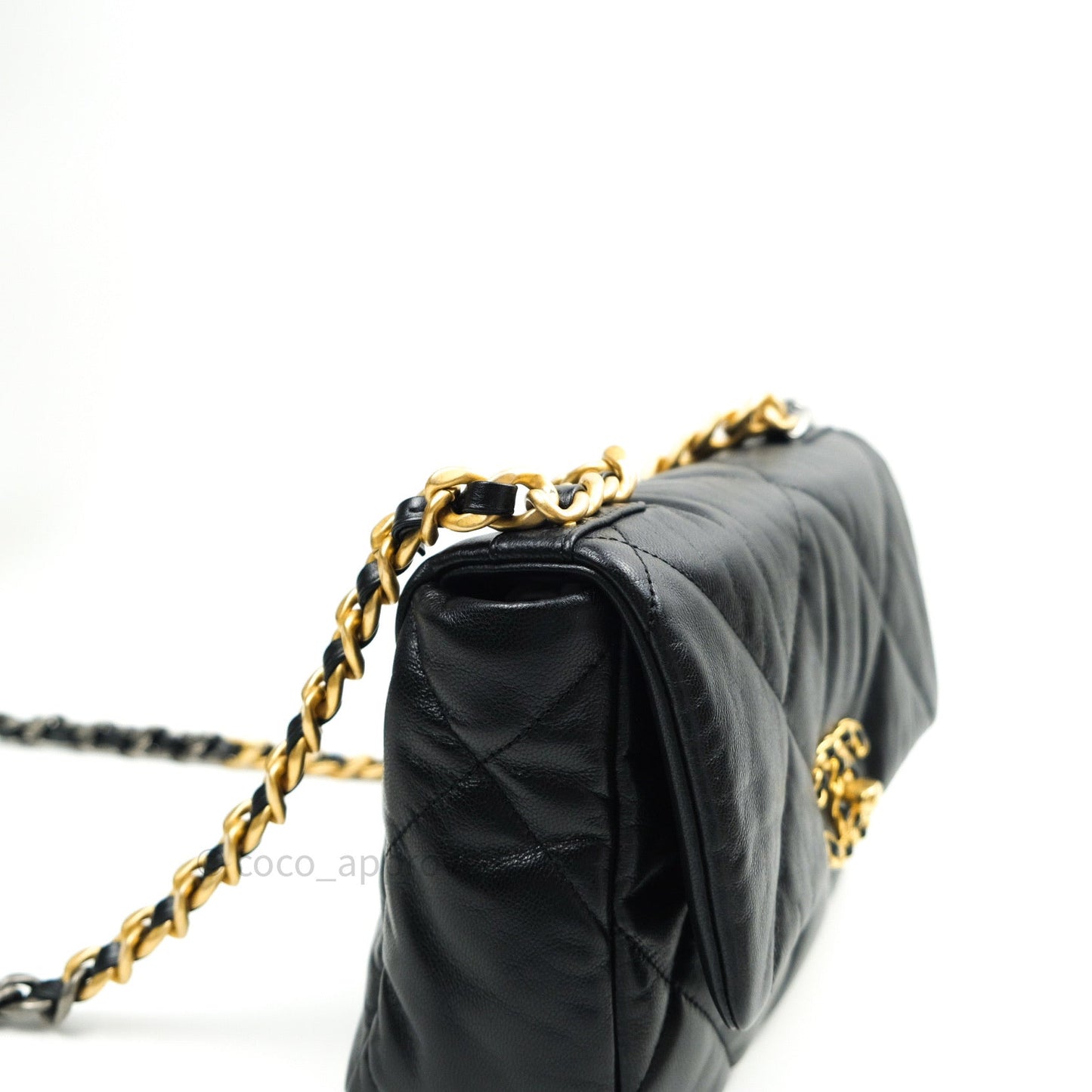 Chanel 19 Small Black Goatskin Mixed Hardware 20S
