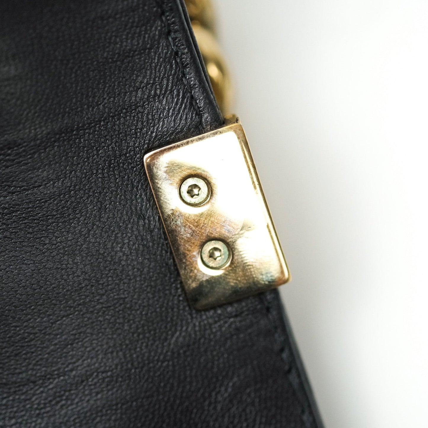 Chanel Quilted Boy New Medium Black Lambskin Gold Hardware