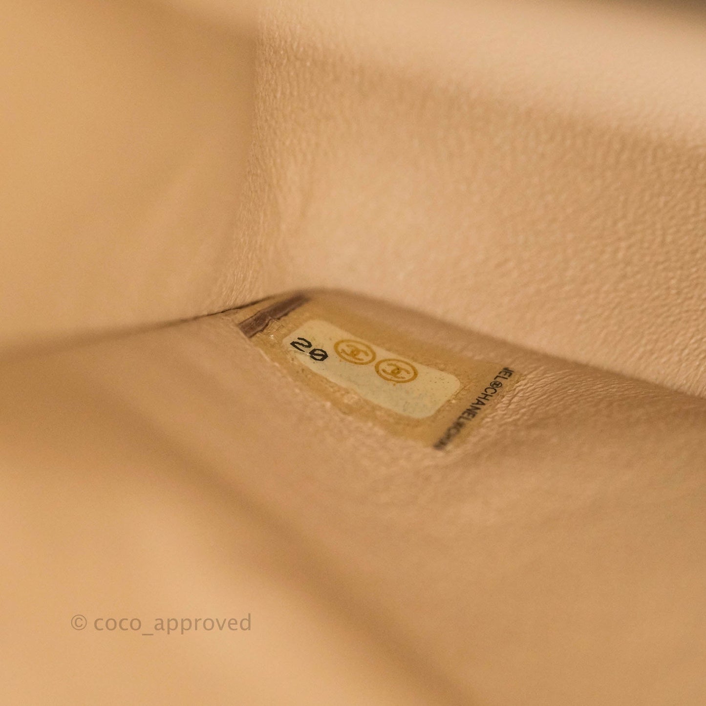 Chanel M/L Medium Double Flap Bag Iridescent Beige Caviar Silver Hardware