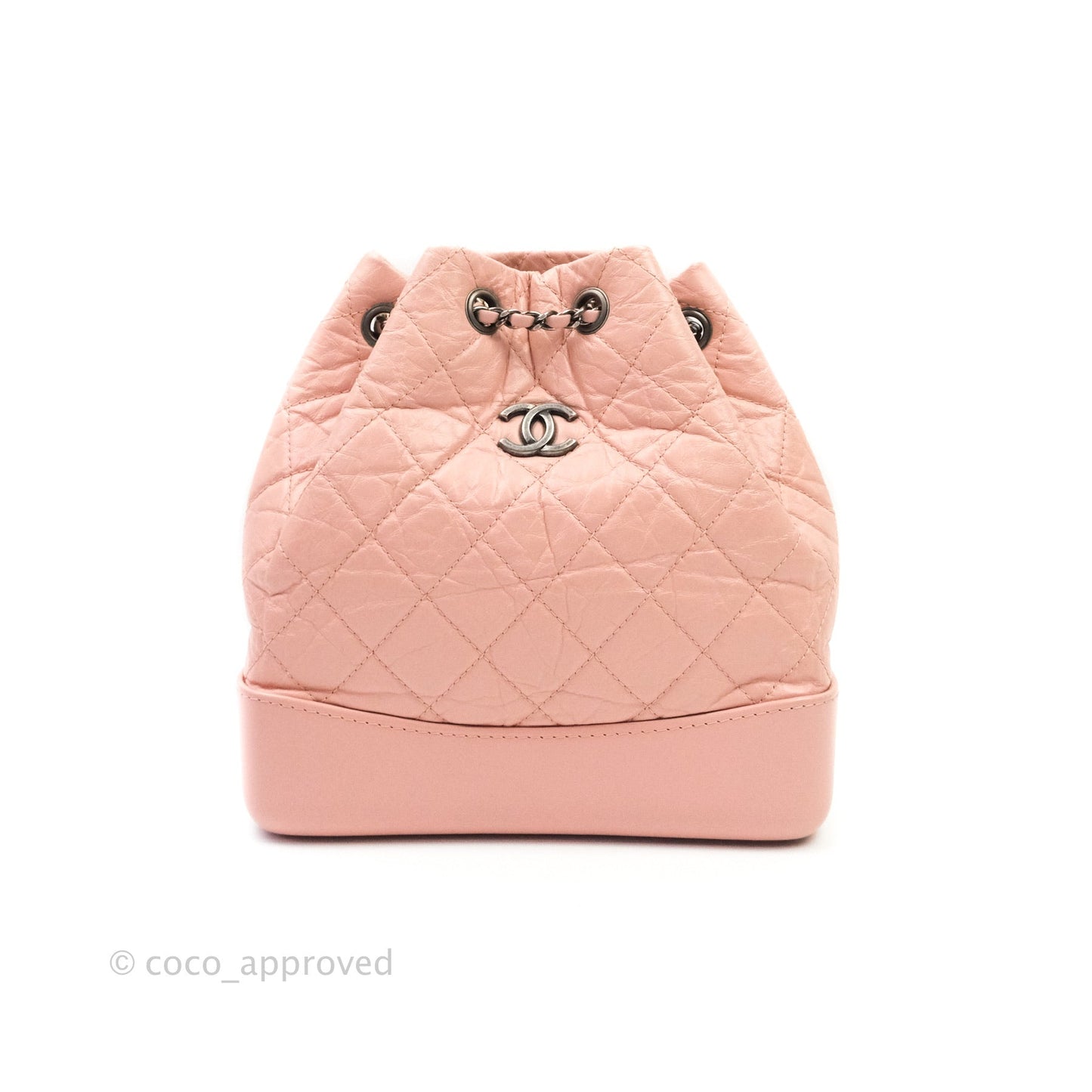 Chanel Gabrielle Backpack Pink Aged Calfskin Small Mixed Hardware