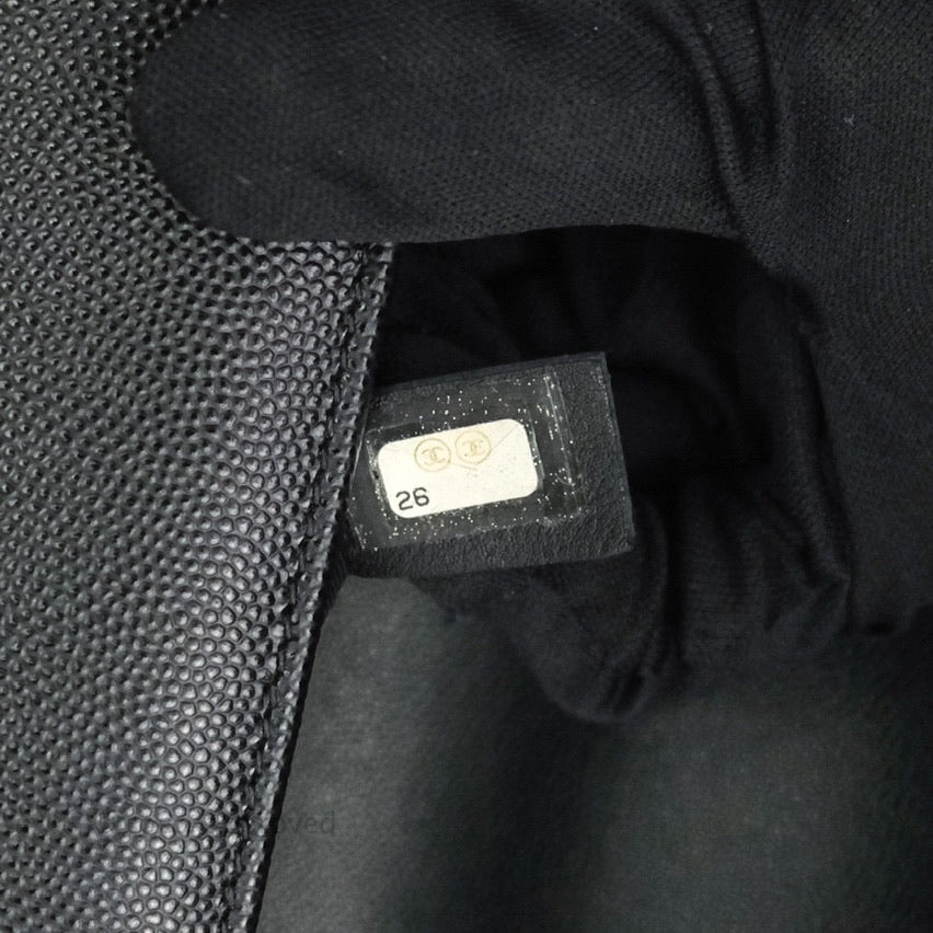 Chanel Boy New Medium Quilted Black Caviar Ruthenium Hardware