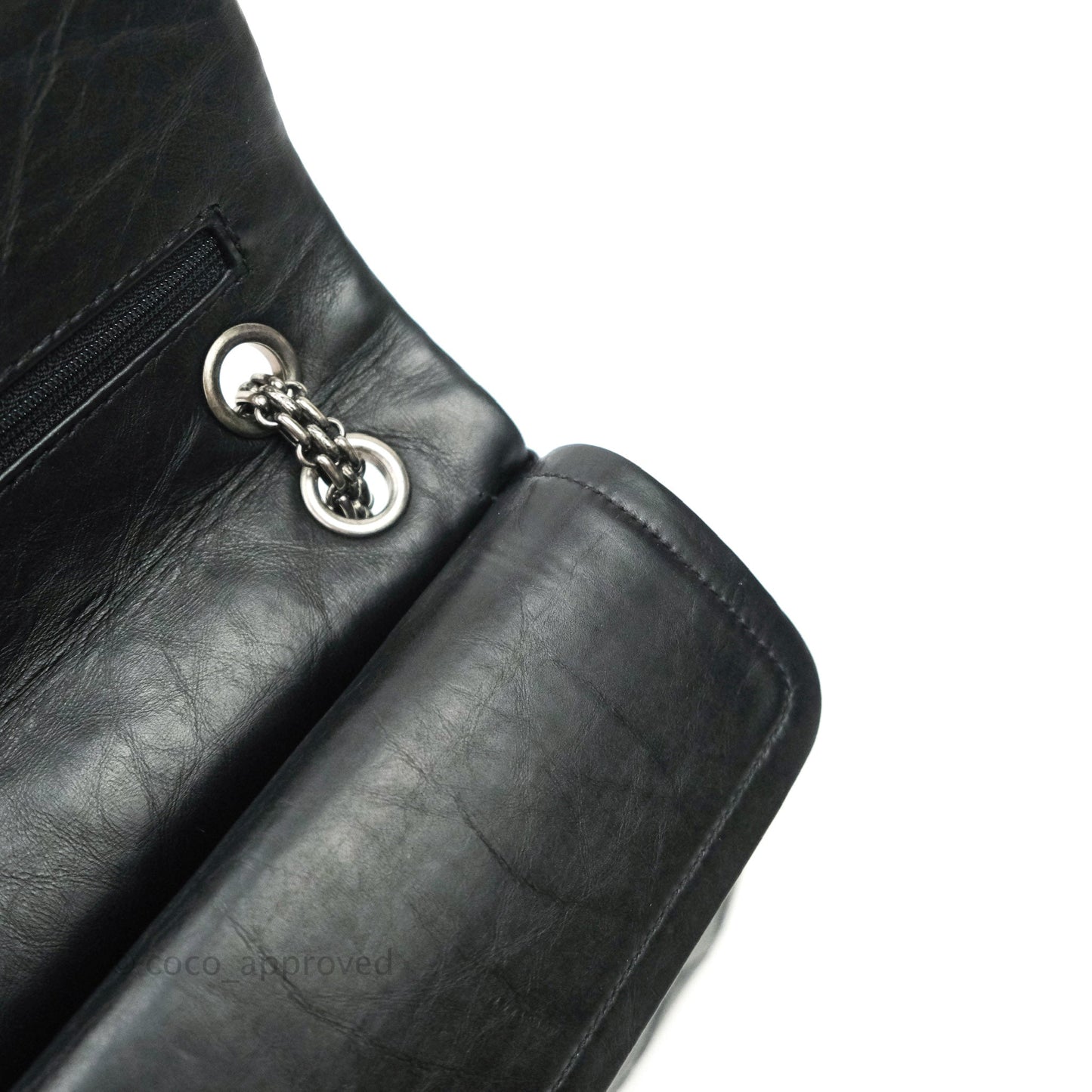 Chanel Reissue Quilted Aged Calfskin Black Ruthenium Hardware 226