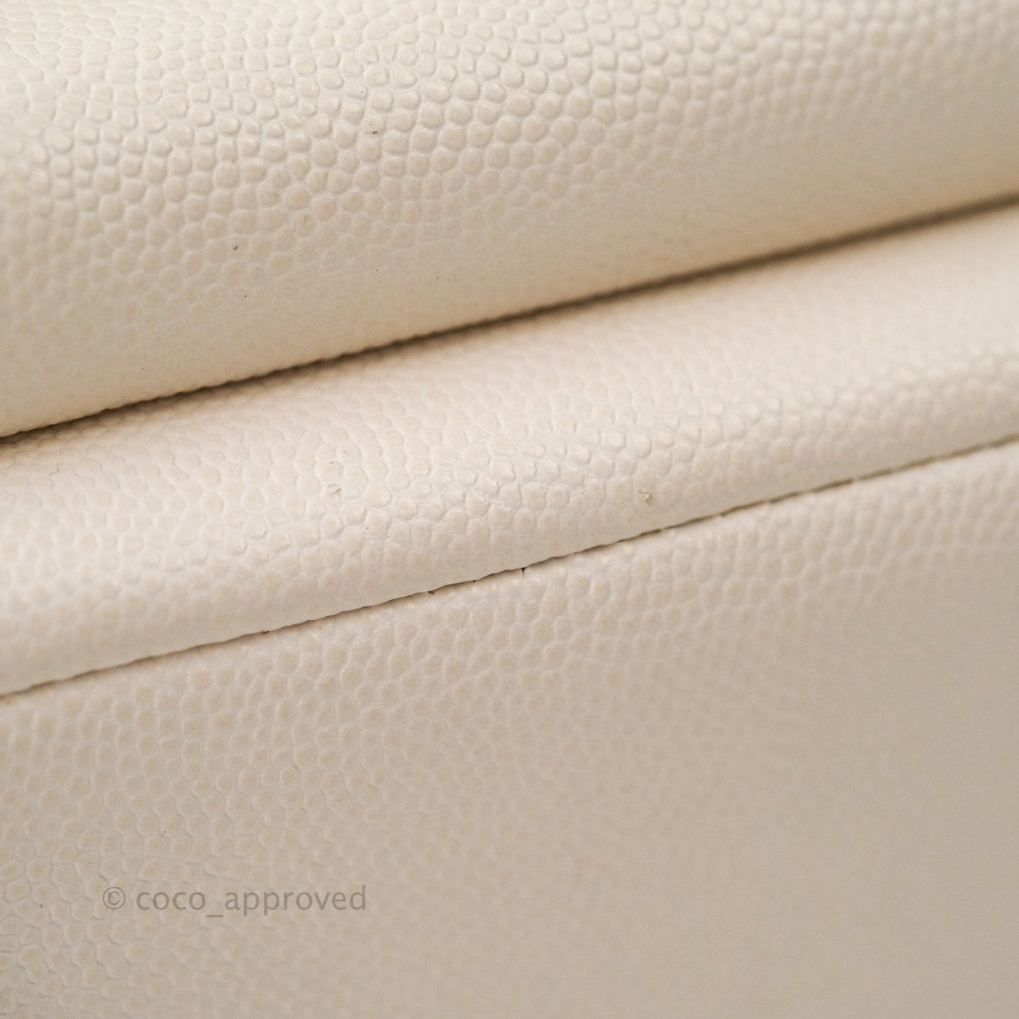 Chanel Quilted Small Business Affinity Flap Ivory Caviar Light Gold Hardware