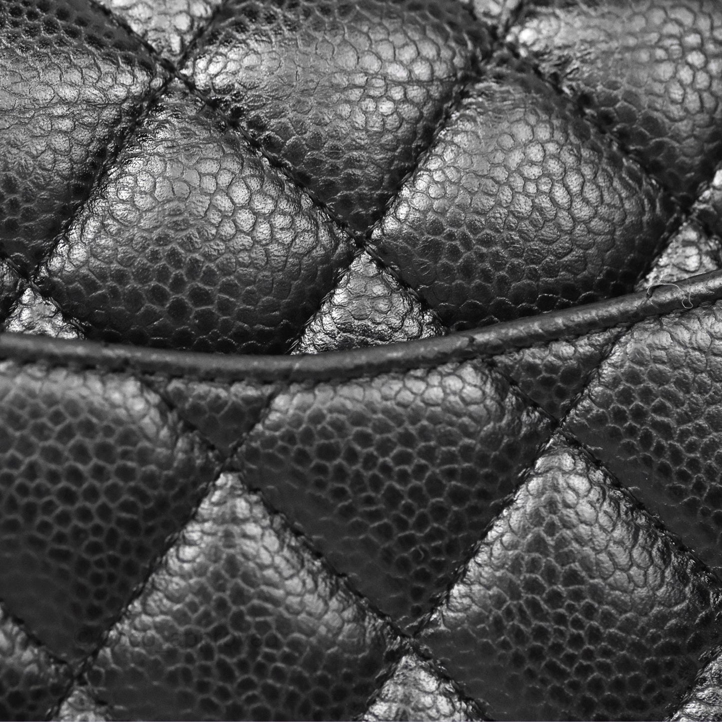 Chanel Small Classic Flap Quilted Black Caviar Silver Hardware