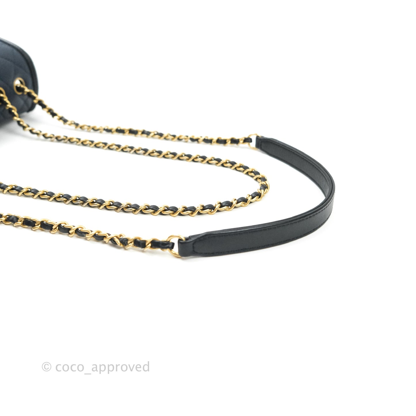 Chanel Quilted Small CC Filigree Flap Navy Caviar