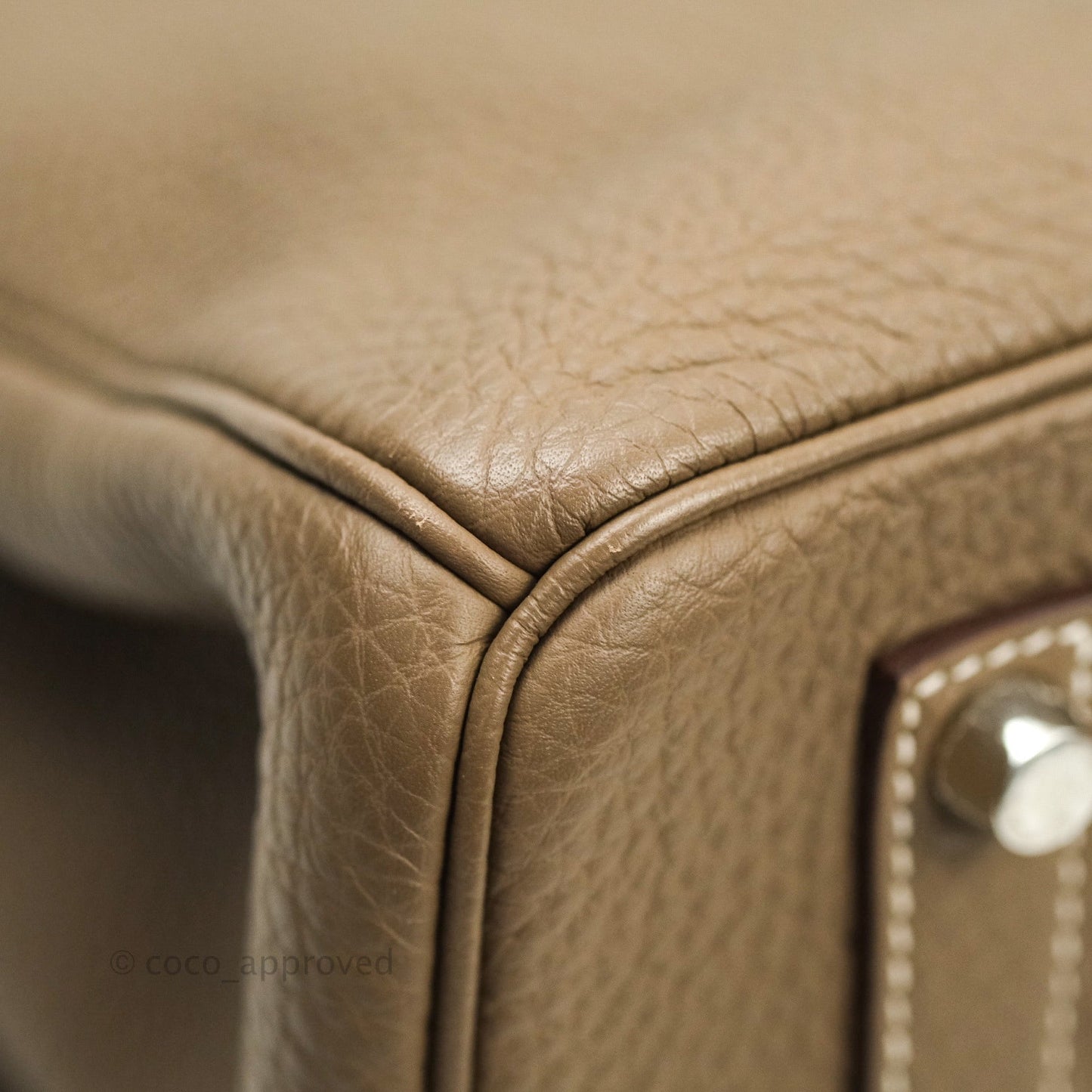 Hermès Birkin 35 Etoupe Togo Palladium Hardware
