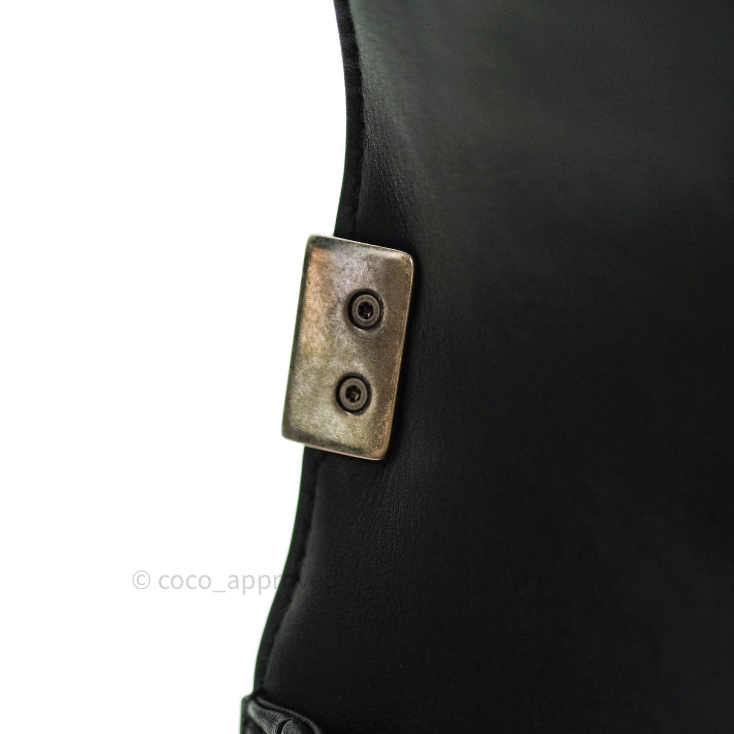 Chanel Quilted Boy New Medium Black Calfskin Ruthenium Hardware