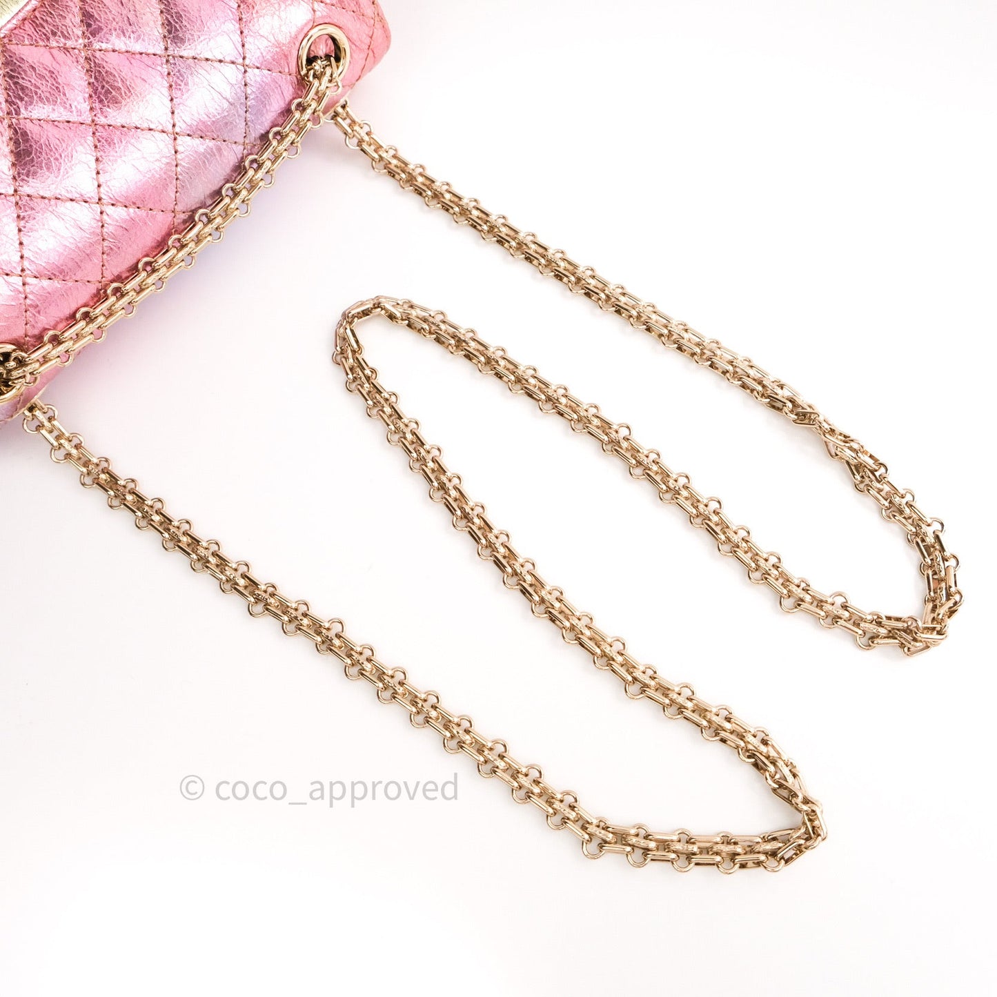 Chanel Mini Reissue 224 Rainbow Quilted Calfskin Gold Hardware