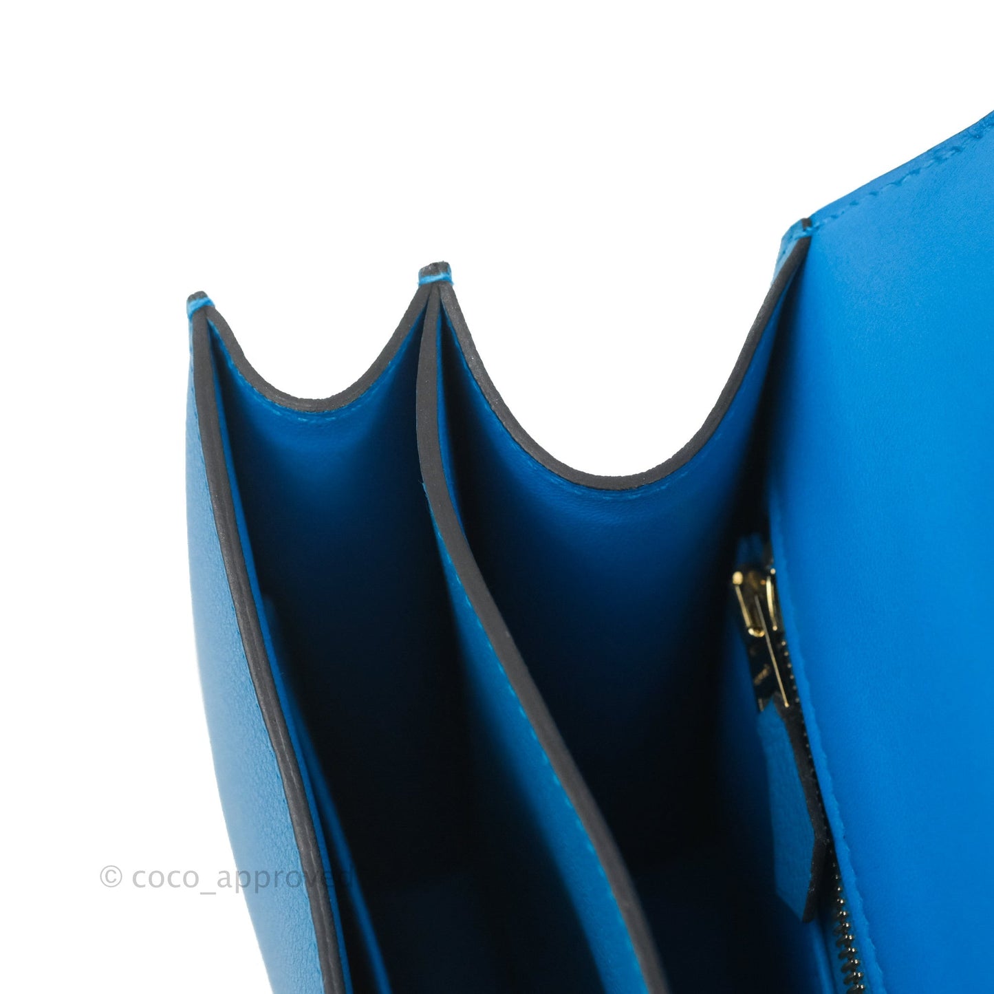 Hermès Constance 24 Bleu Frida Evercolor Gold Hardware