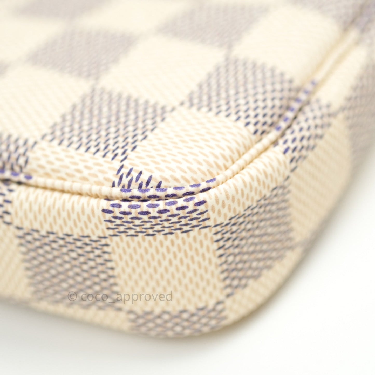 Louis Vuitton Mini Pochette Accessories⁣ Damier Azur Canvas
