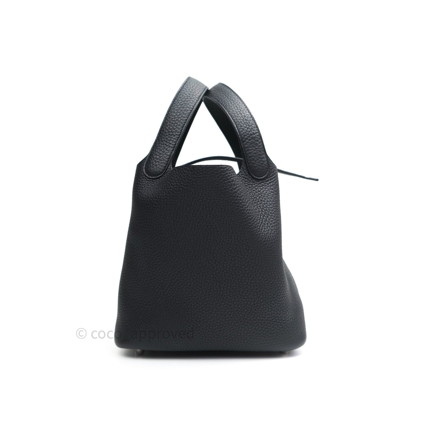 Hermès Taurillon Clemence Picotin Lock 18 PM Black Palladium Hardware