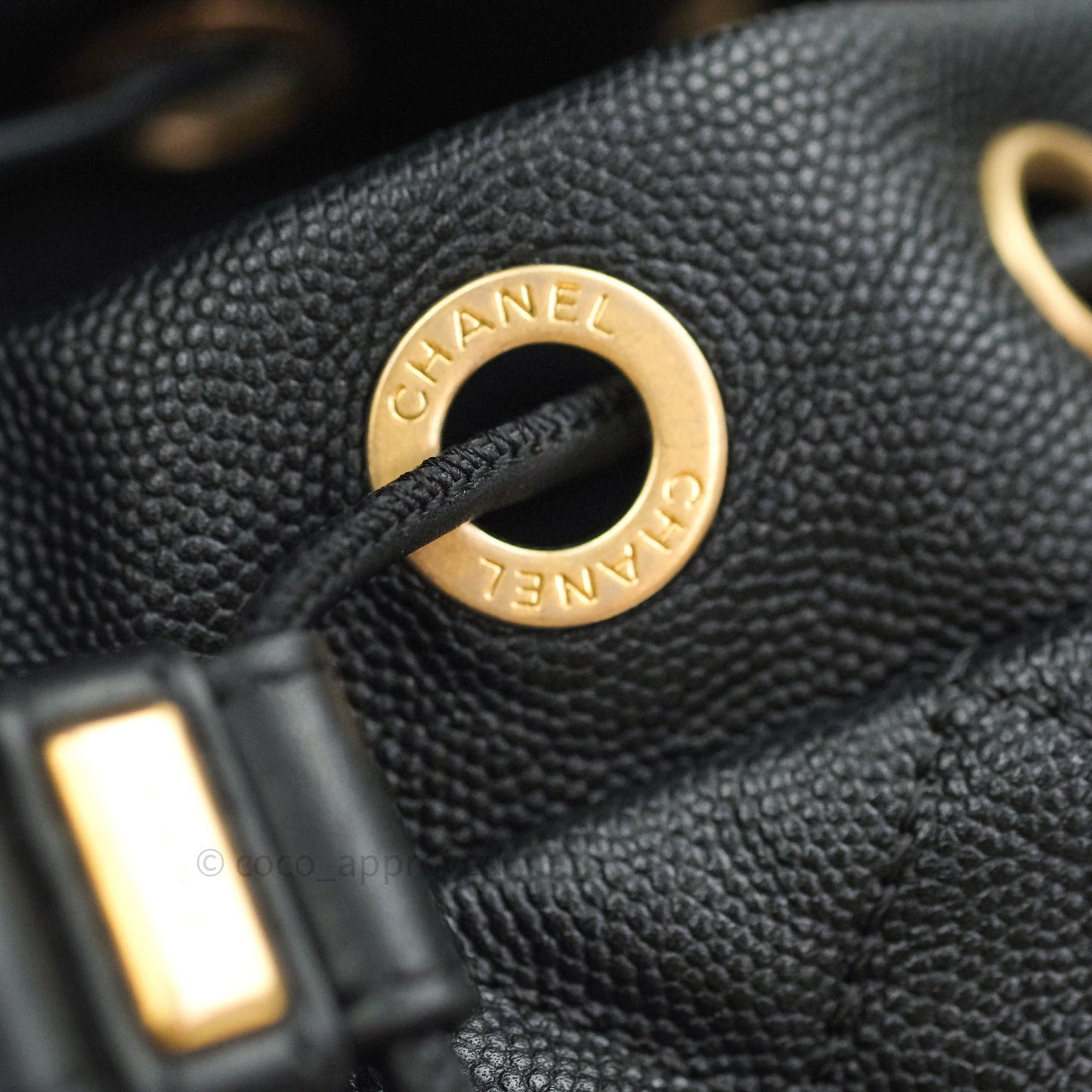 Chanel Quilted Filigree Backpack Black Caviar