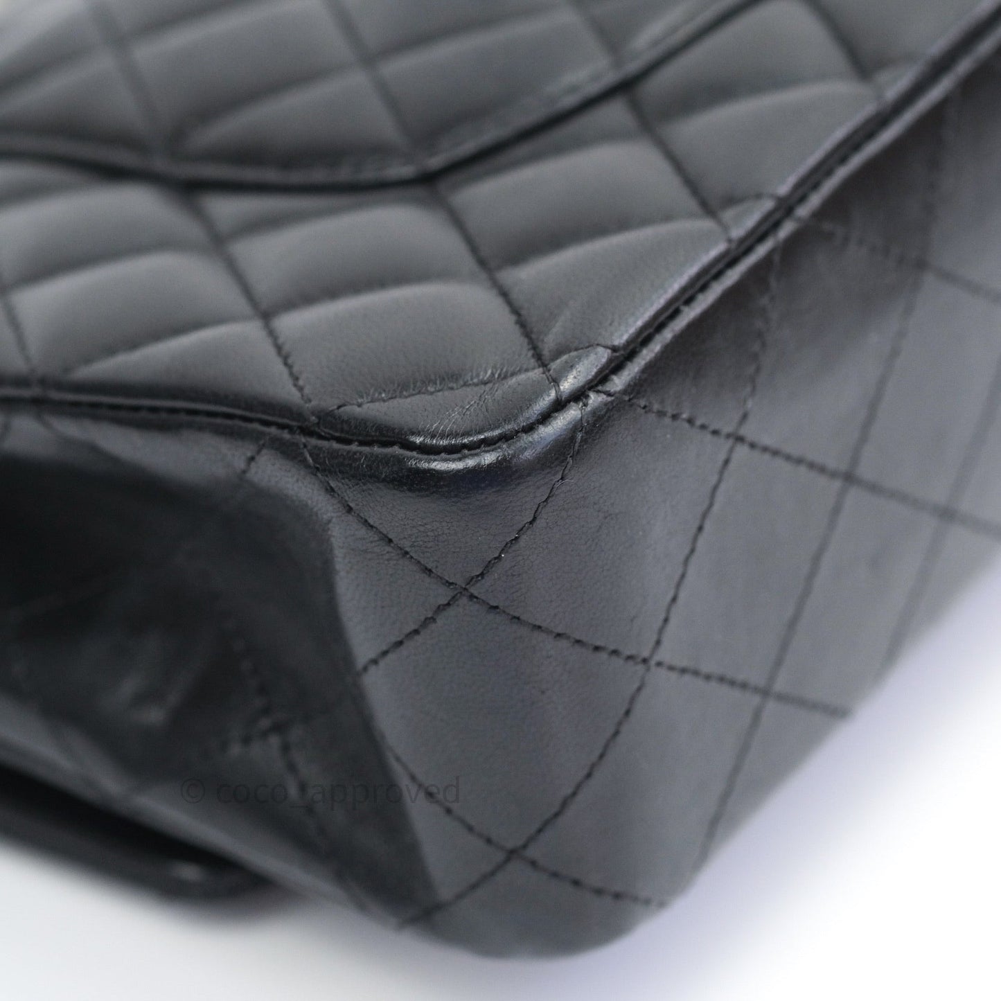 Chanel Classic M/L Black Lambskin Gold Hardware