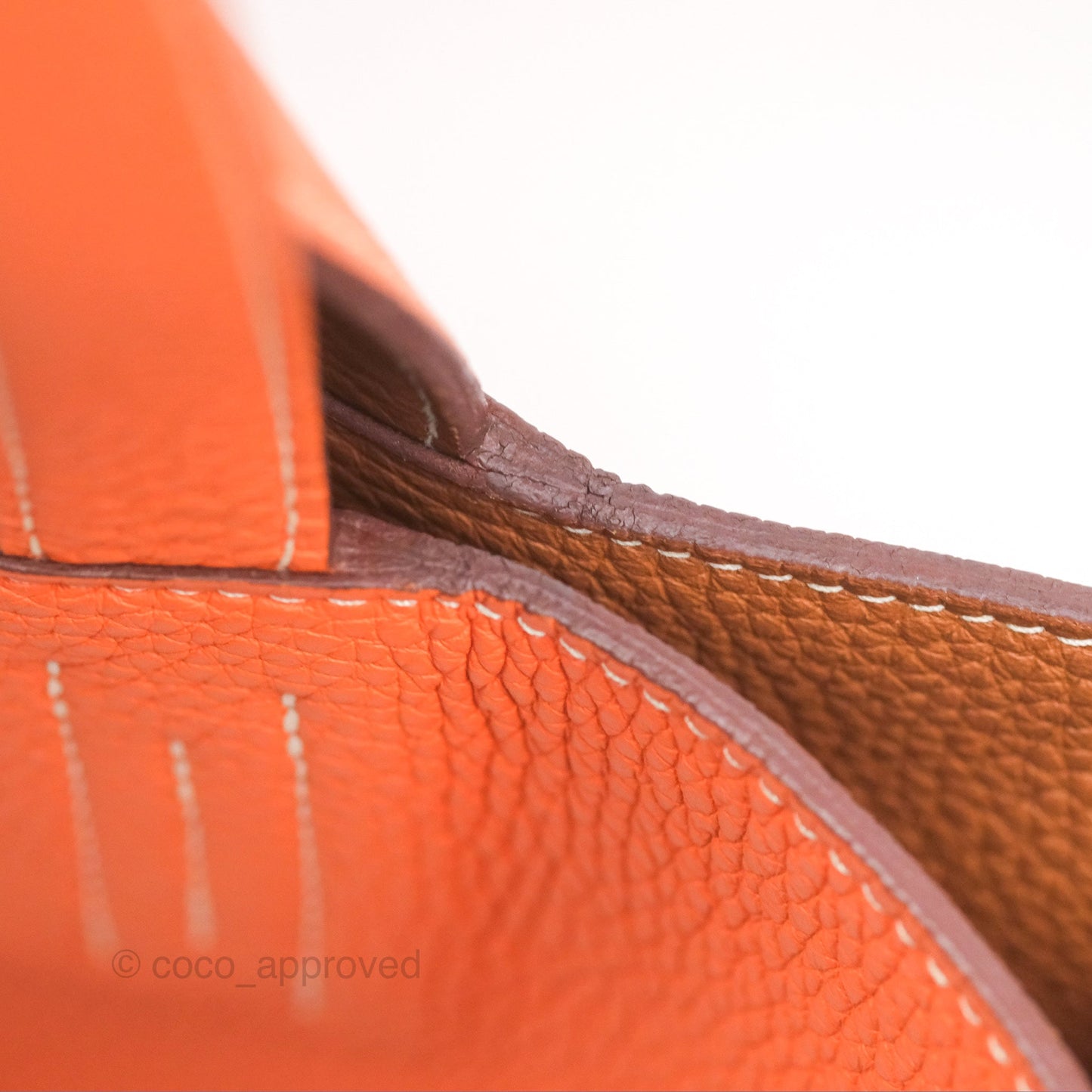Hermès Double Sens Tote 36 Gold/ Orange Clemence