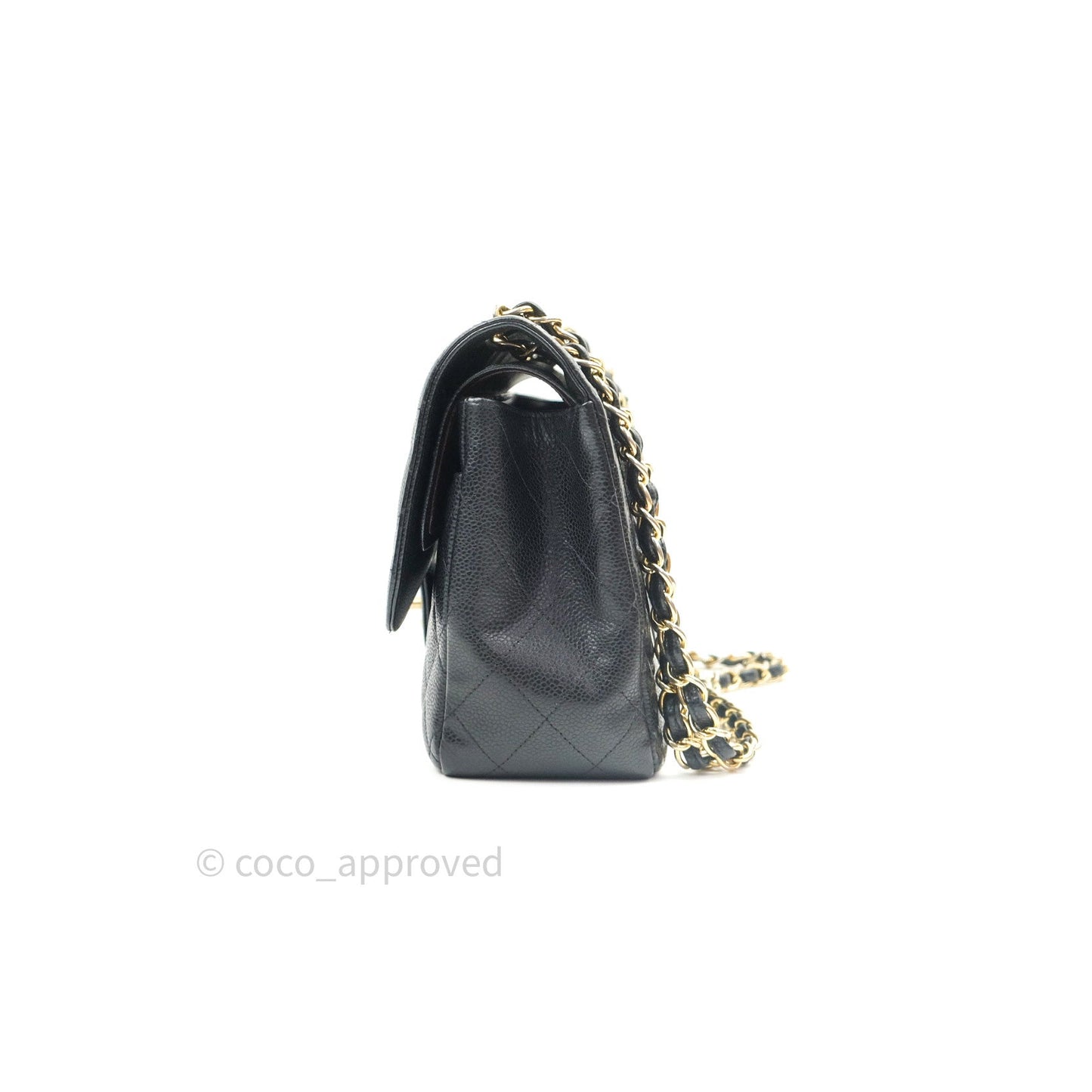 Chanel Jumbo Double Flap Black Caviar Gold Hardware⁣⁣