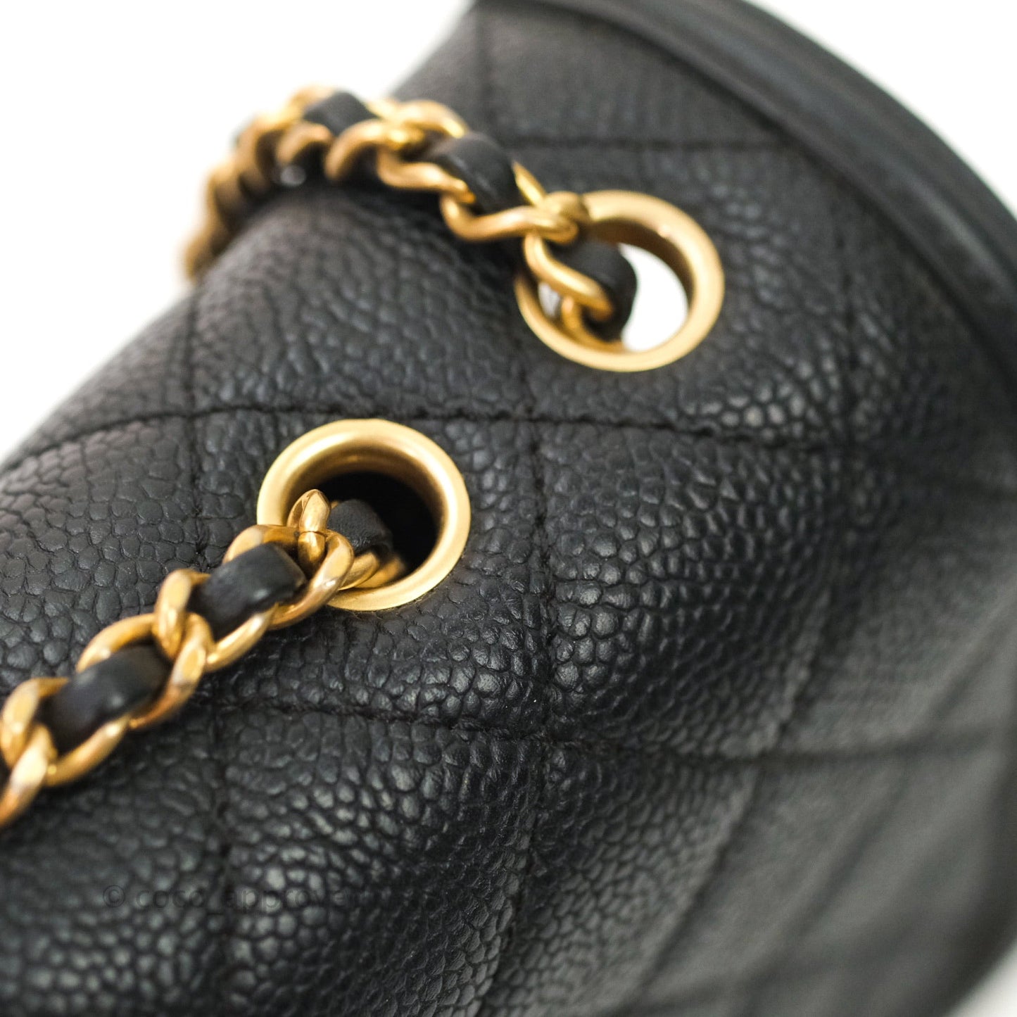 Chanel Quilted Small CC Filigree Flap Black Caviar