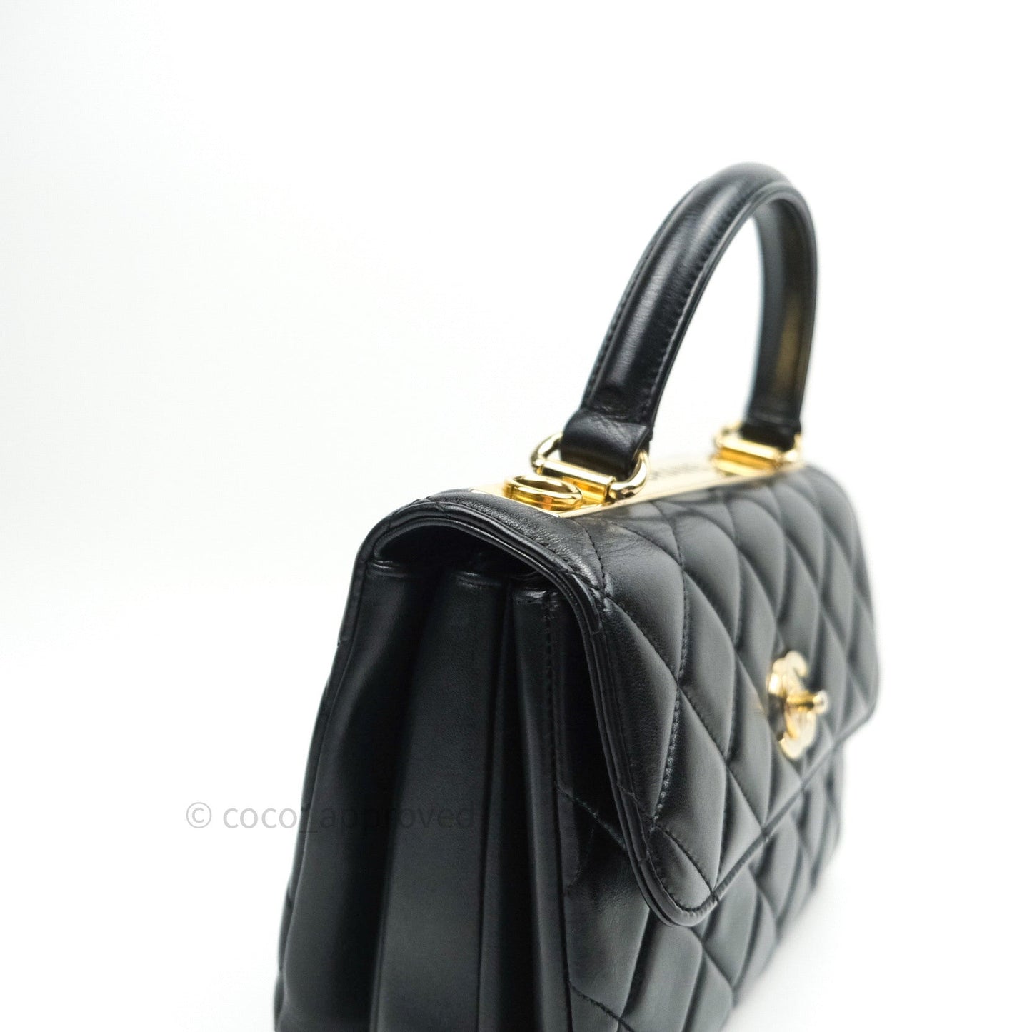 Chanel Trendy CC Small Black Lambskin Gold Hardware
