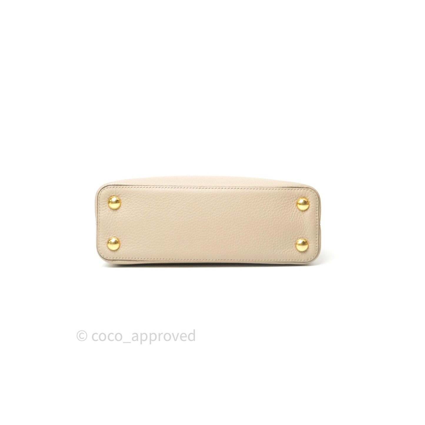 Louis Vuitton Taurillon Capucines BB Galet