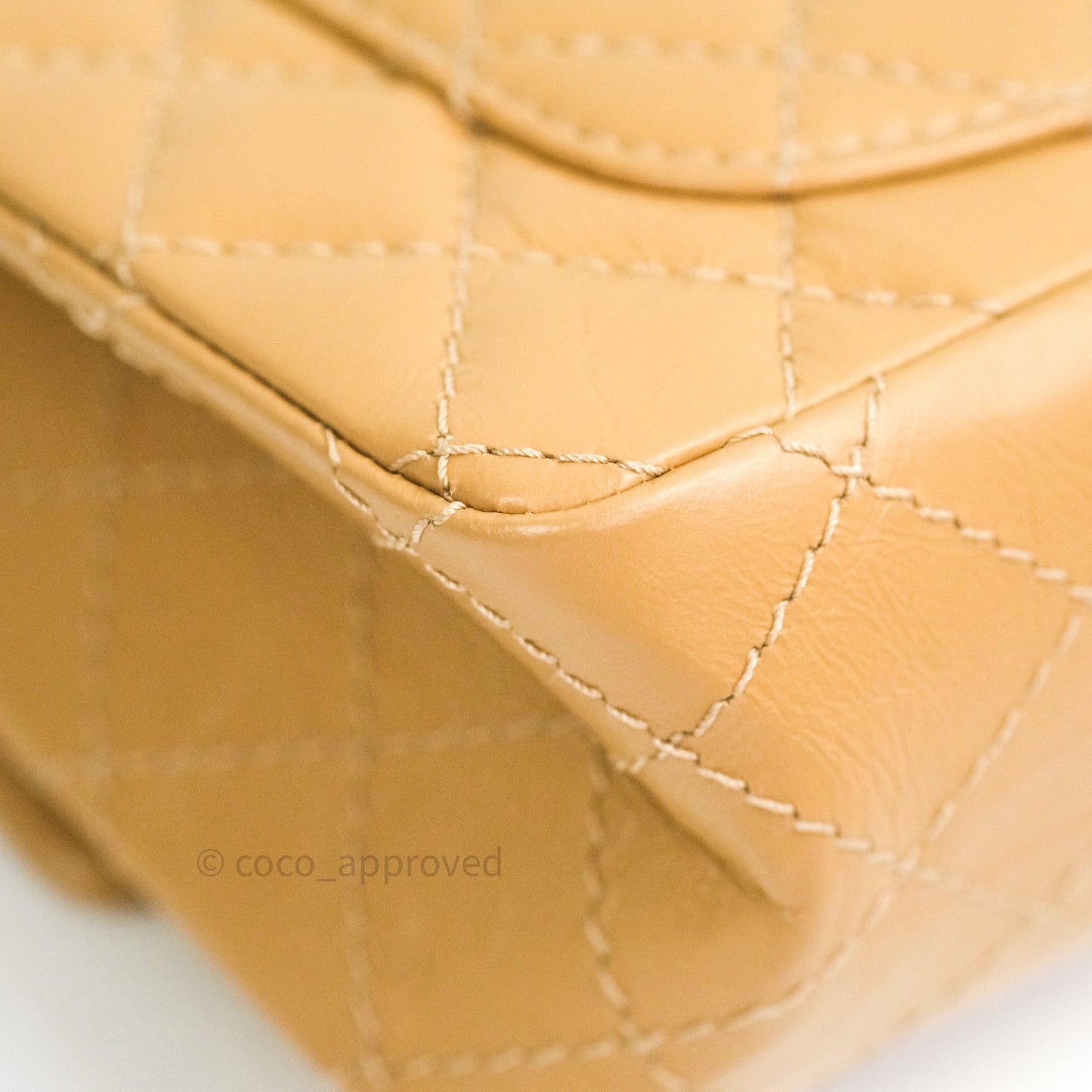 Chanel Mini Reissue 224 Beige Aged Calfskin Gold Hardware