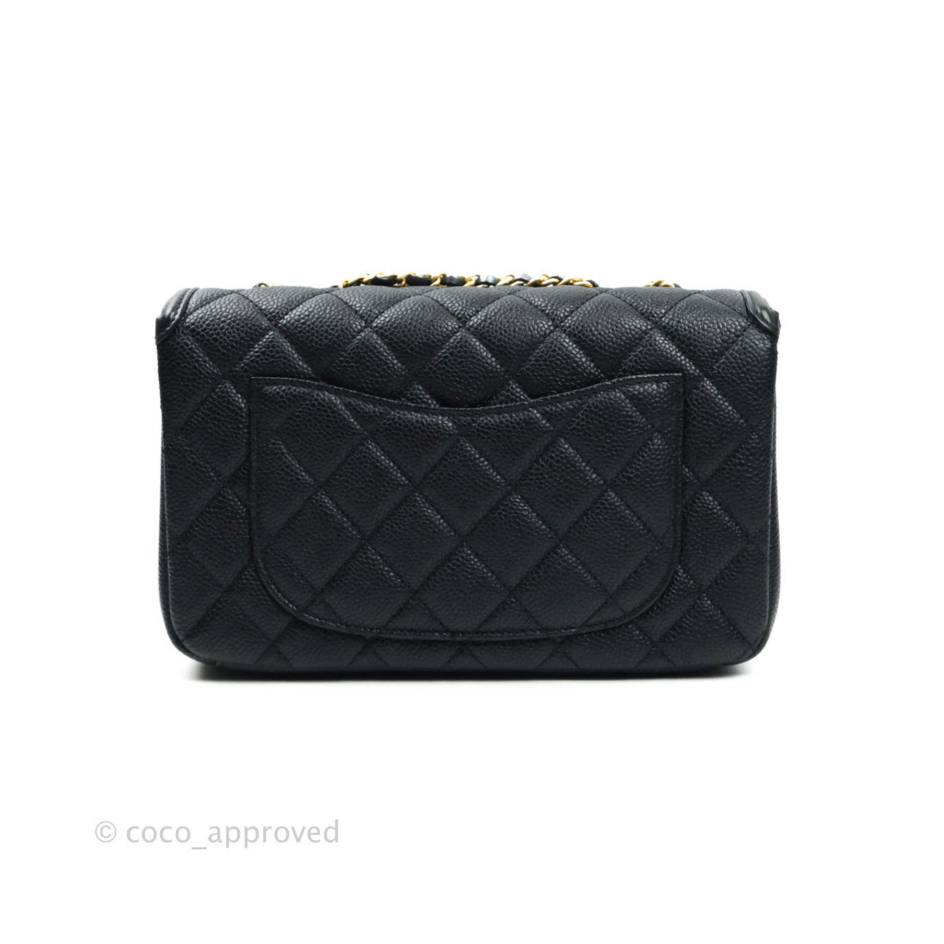 Chanel Quilted Small CC Filigree Flap Black Caviar