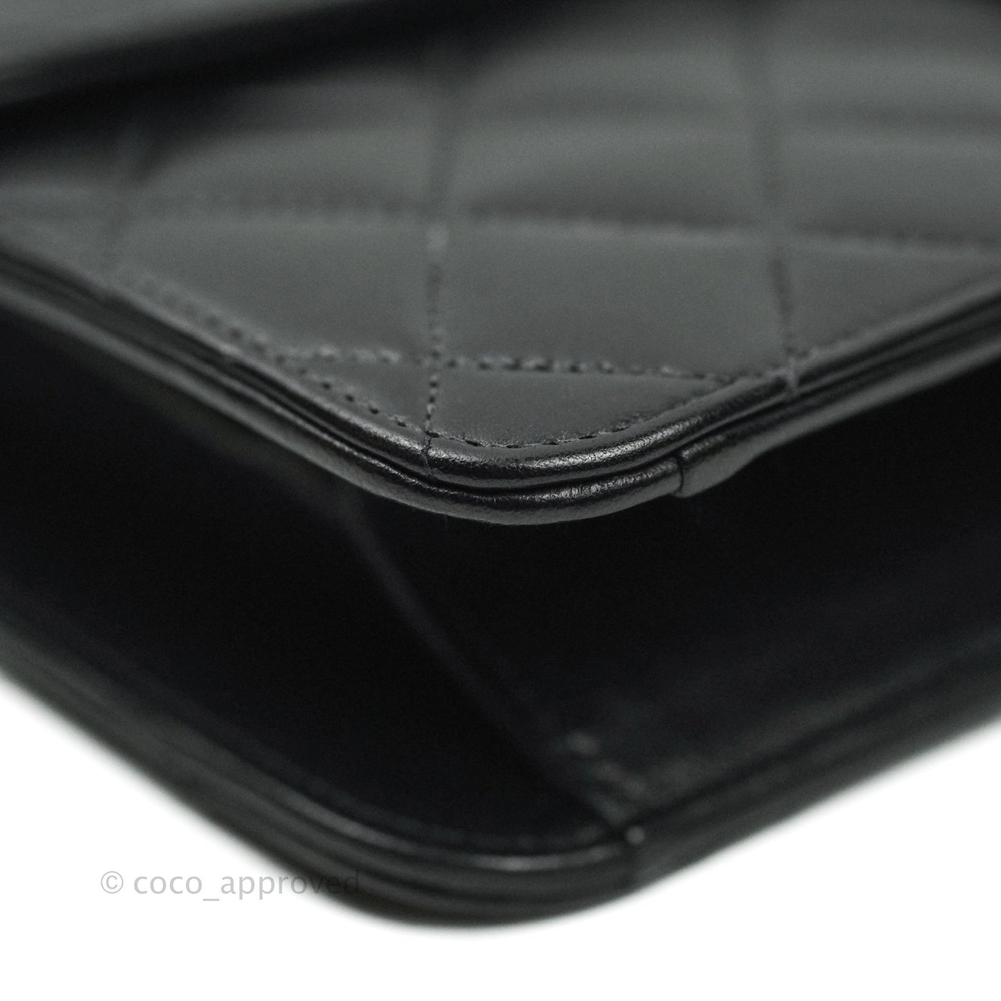 Chanel Vintage Single Flap Black Lambskin Gold Hardware