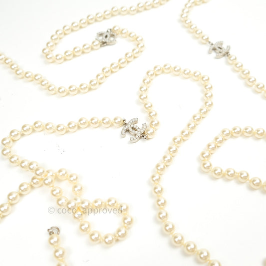Chanel Long Pearl CC Necklace